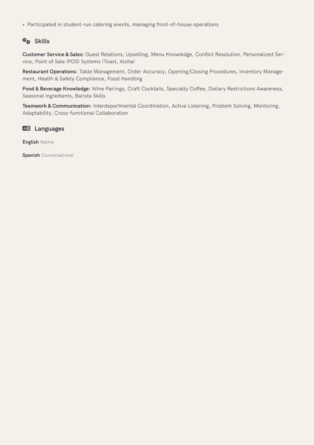Restaurant Team Member version - Page 2