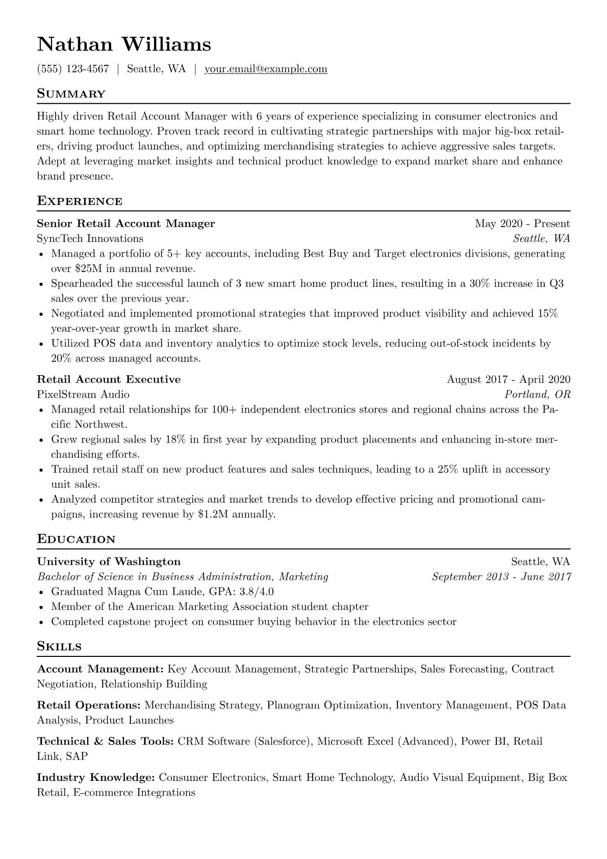 Account Management version - Page 1