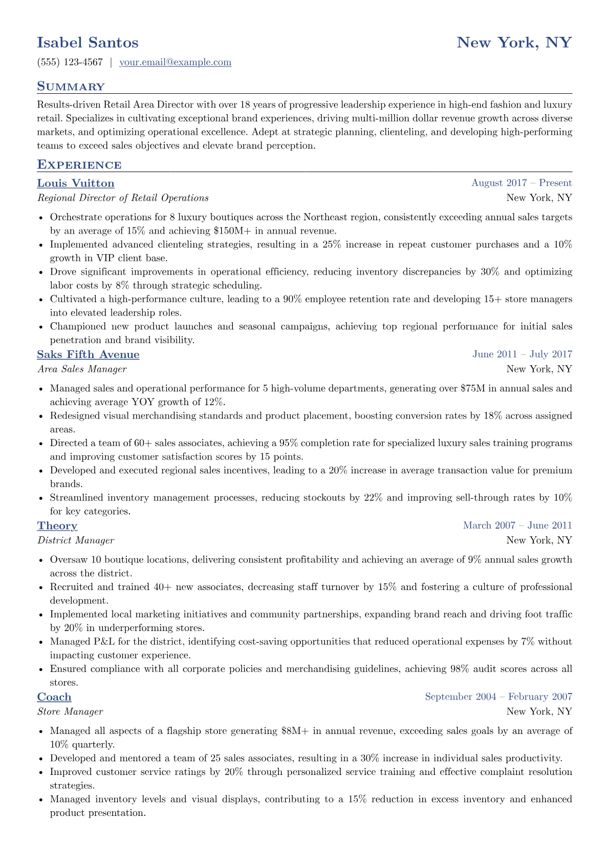 Luxury Retail Focus version - Page 1