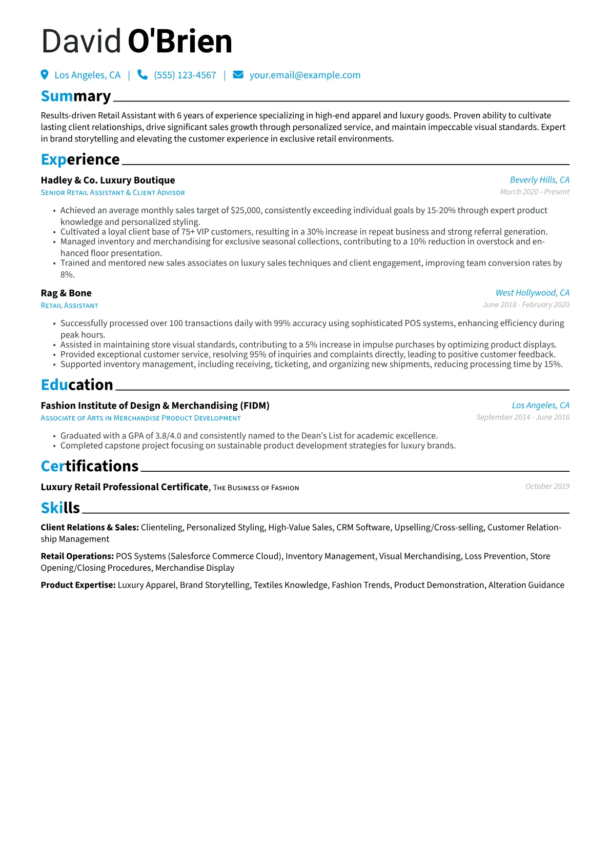 Luxury Boutique Specialist version - Page 1