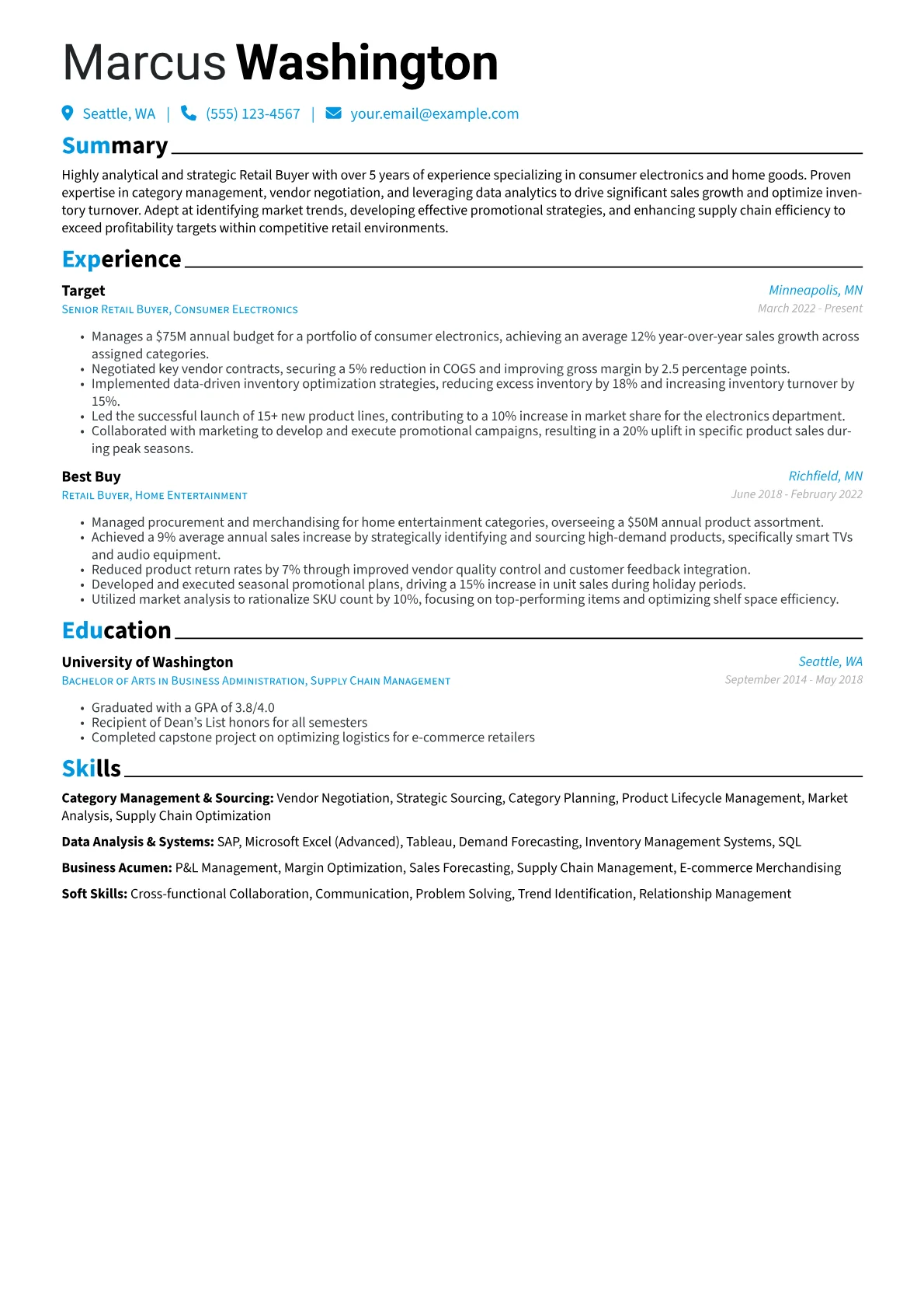 Category Management version - Page 1