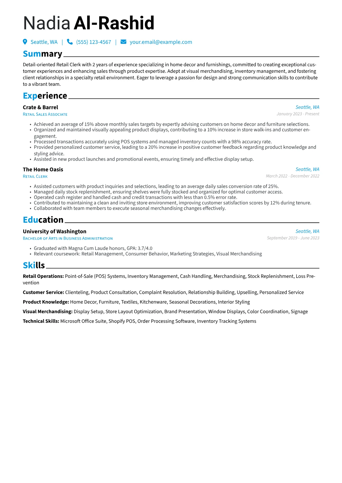 Retail Operations version - Page 1
