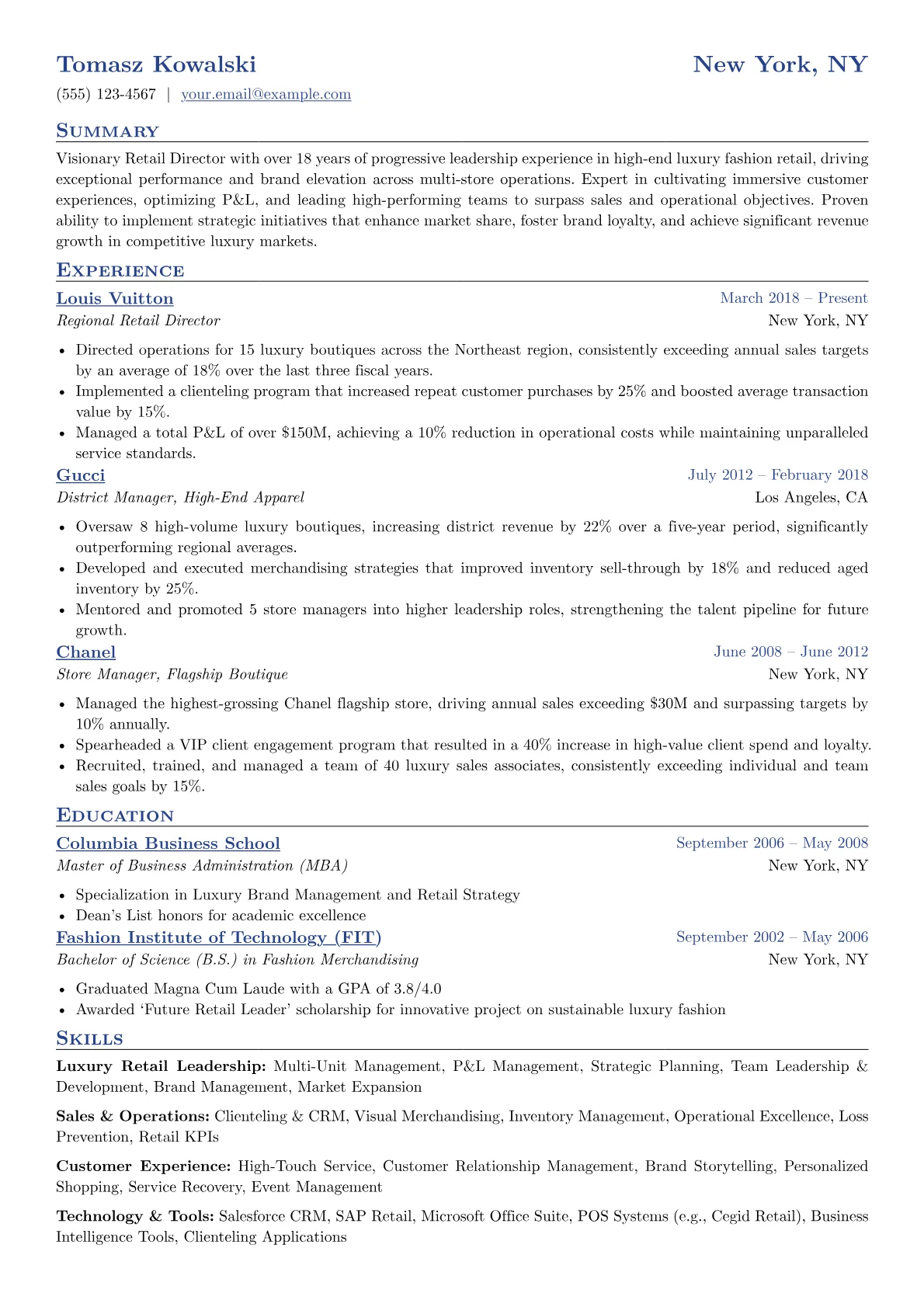 Luxury Fashion Retail version - Page 1