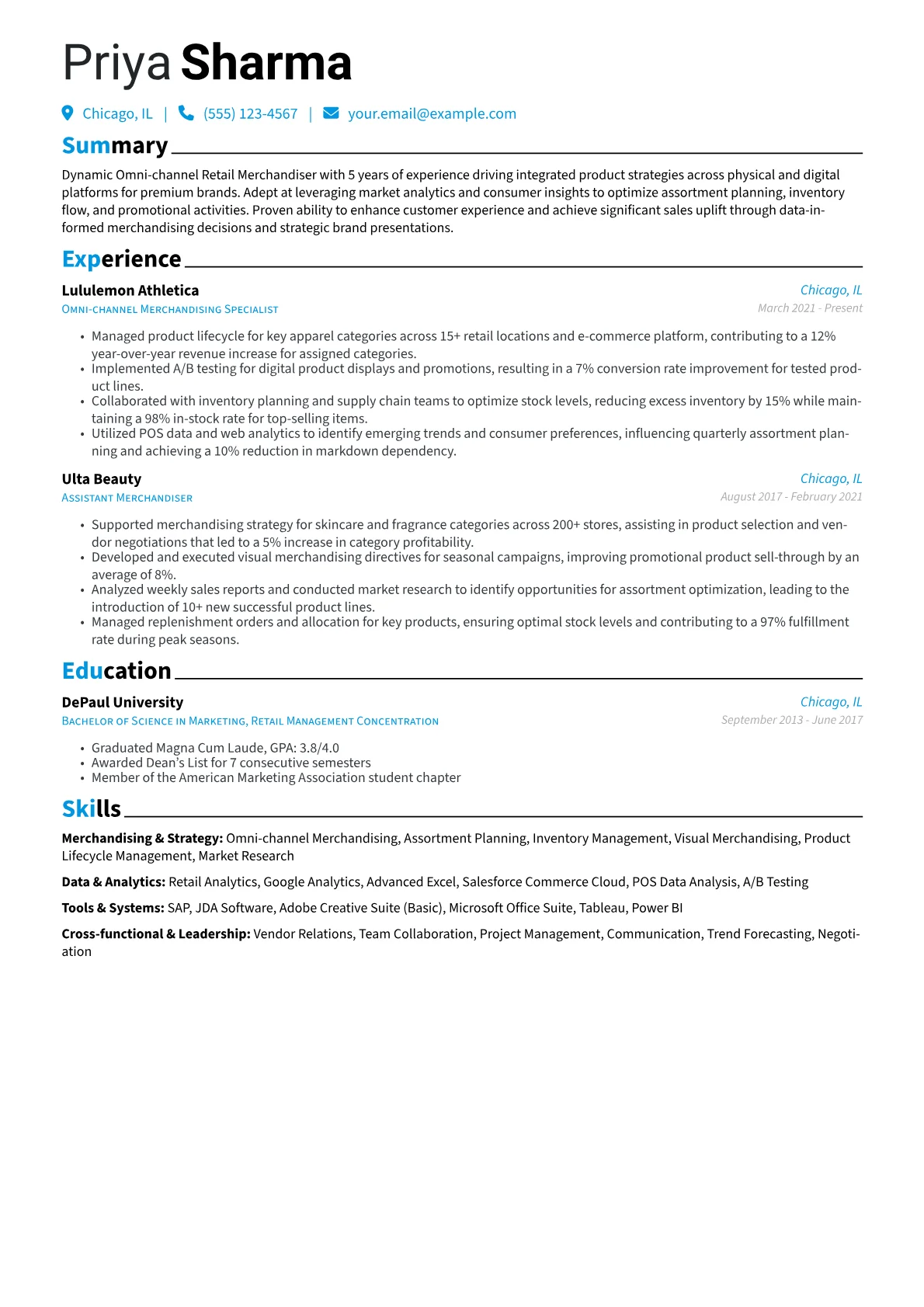 Merchandising & Strategy version - Page 1