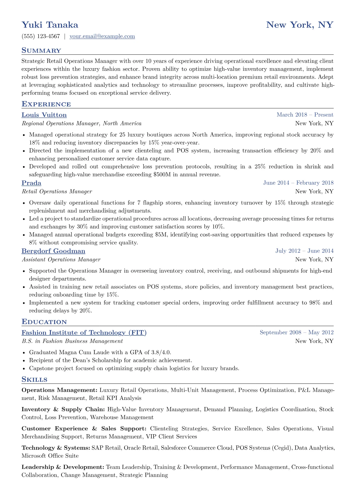 Luxury Retail version - Page 1