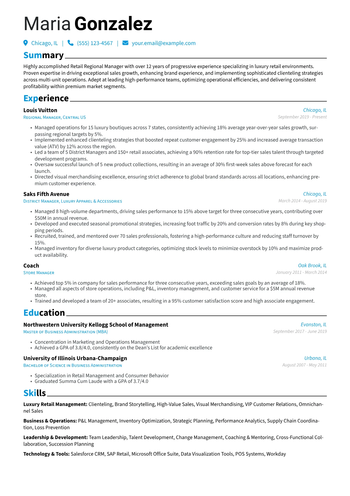 Luxury Retail Specialist version - Page 1