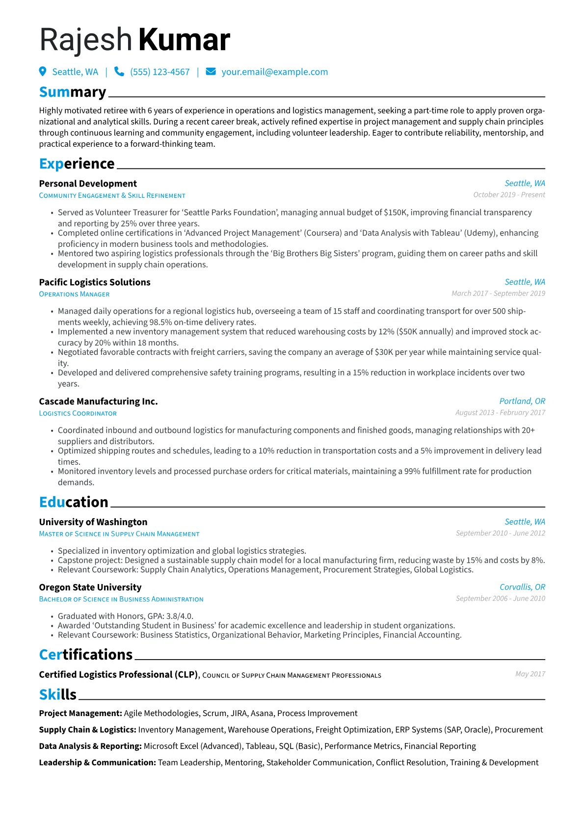 Retiree - Operations version - Page 1