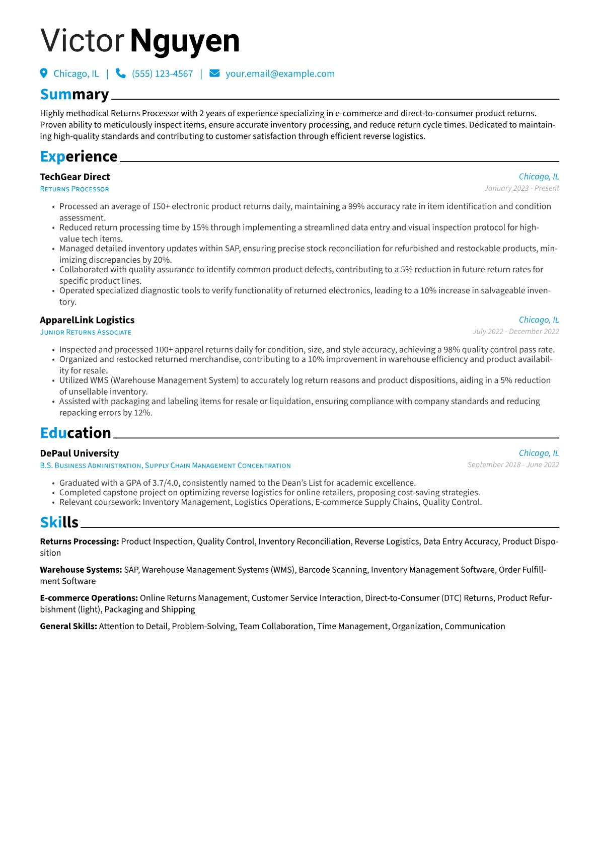 E-commerce Returns version - Page 1