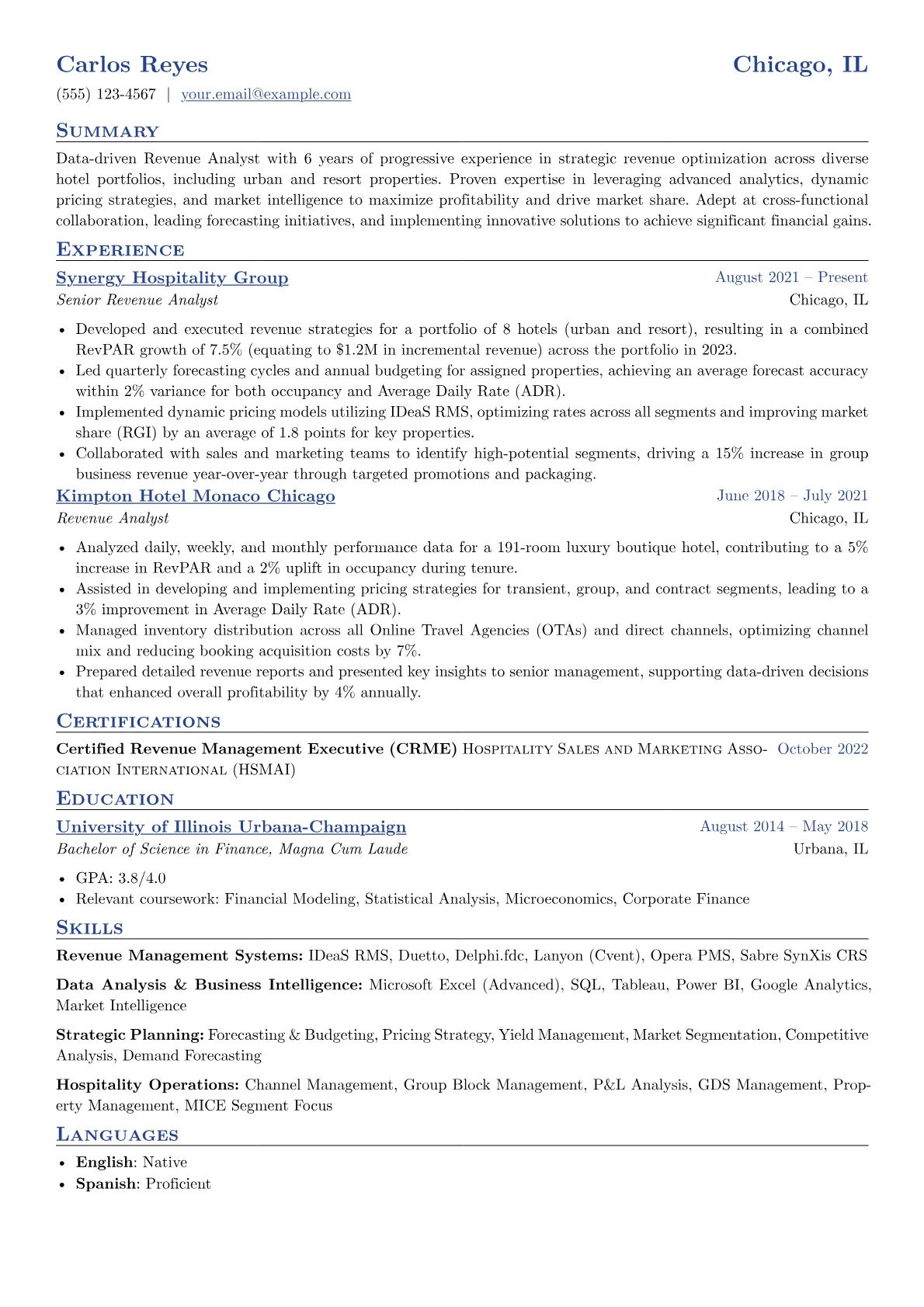Revenue Management Systems version - Page 1