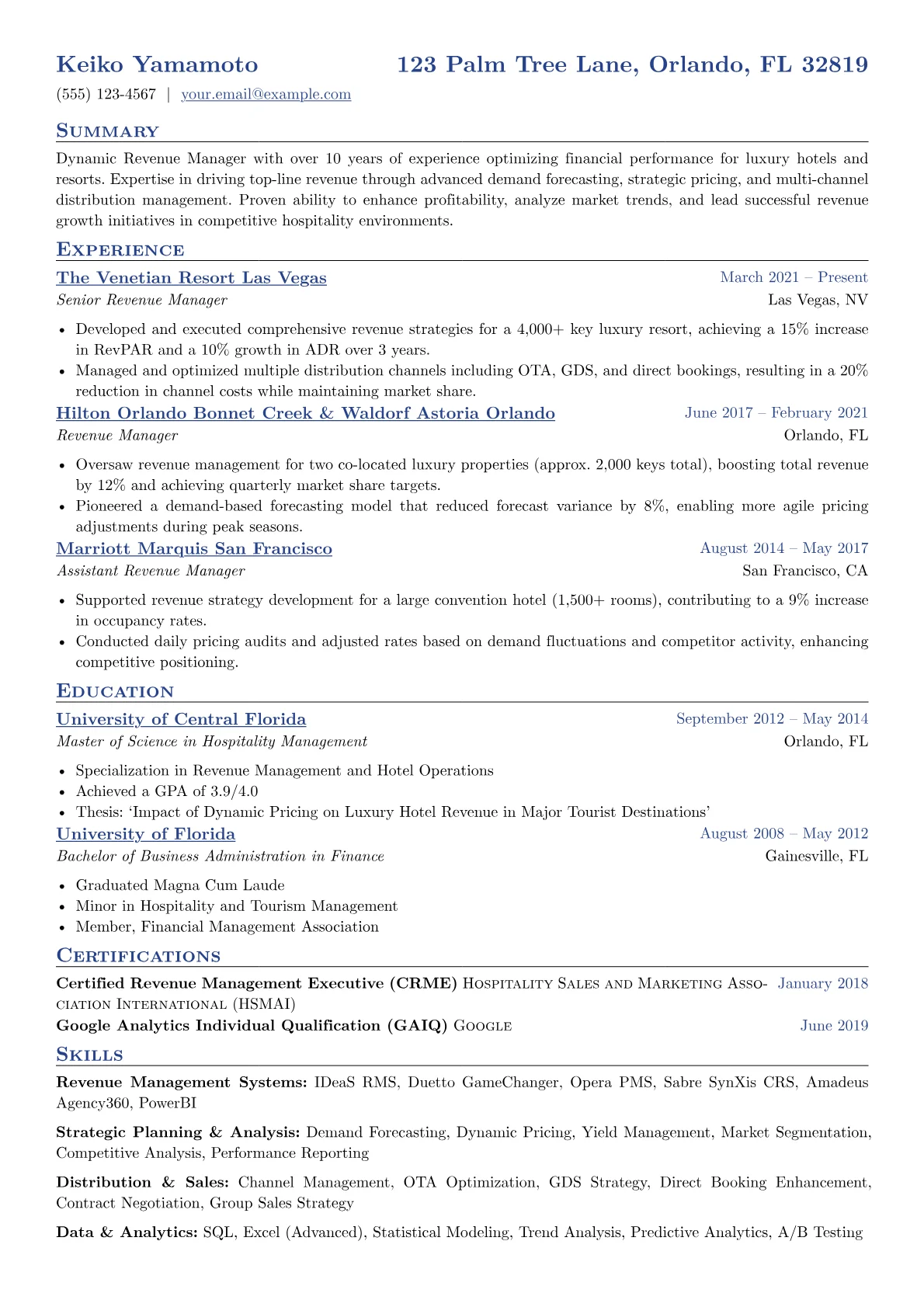 Luxury Hotel Revenue version - Page 1