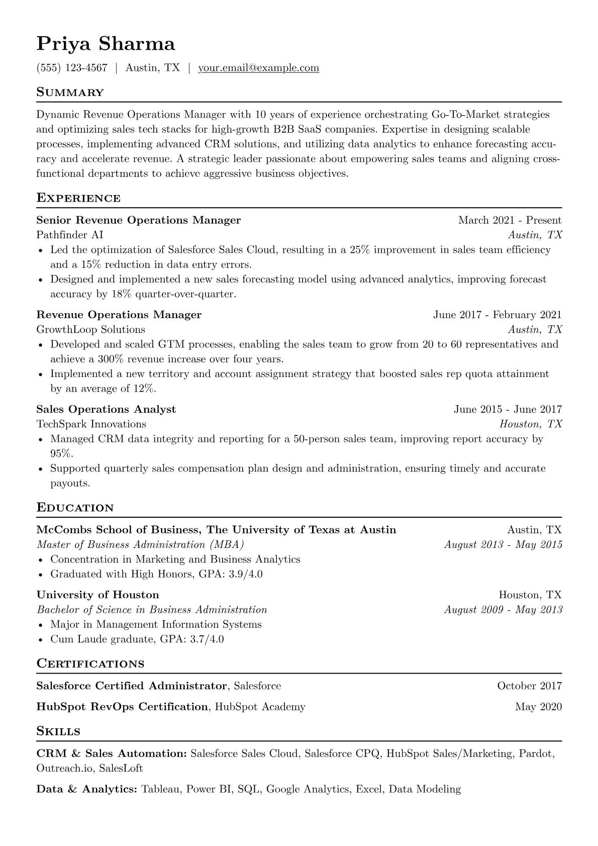 B2B SaaS Revenue version - Page 1