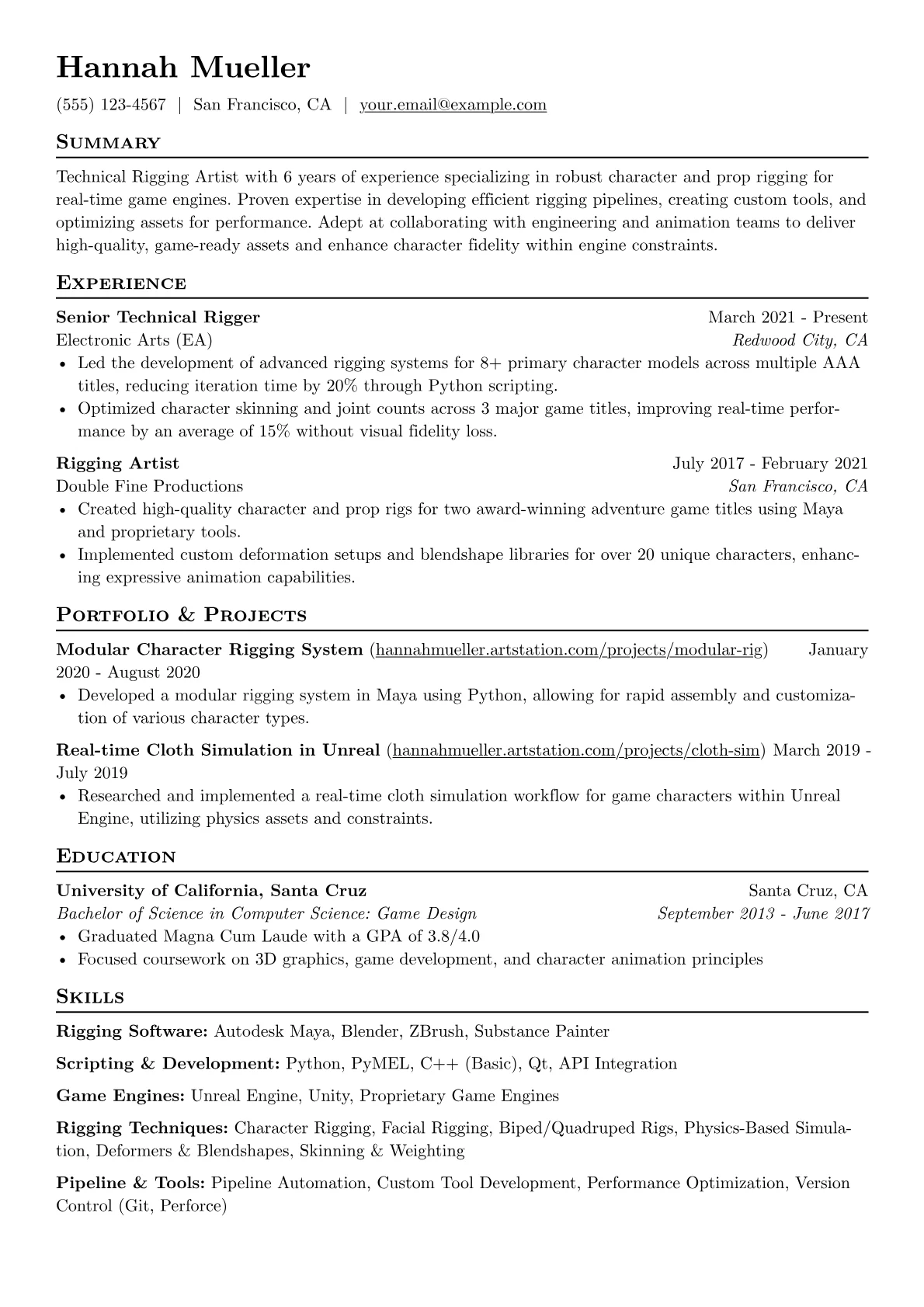 Rigging Software version - Page 1