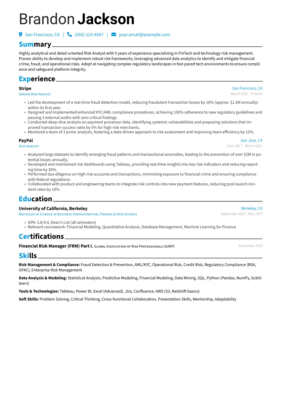 FinTech Risk Specialist version - Page 1