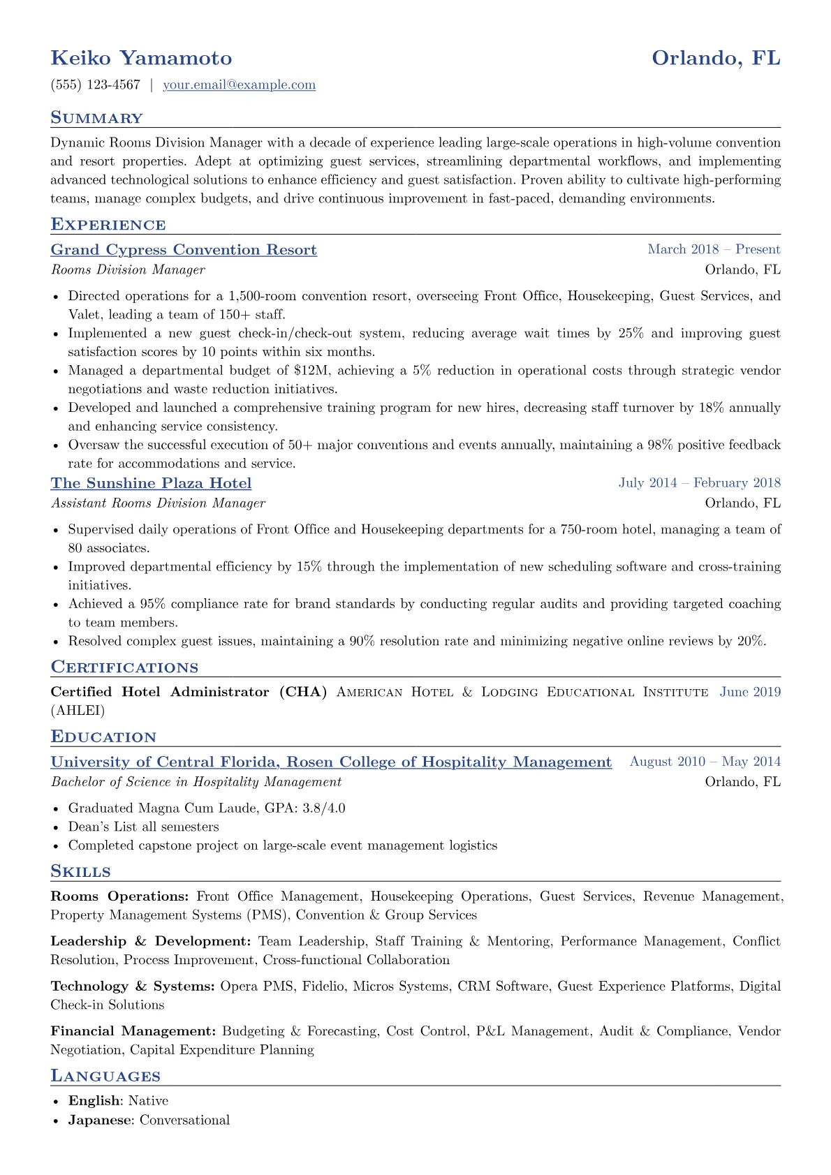 Rooms Operations version - Page 1