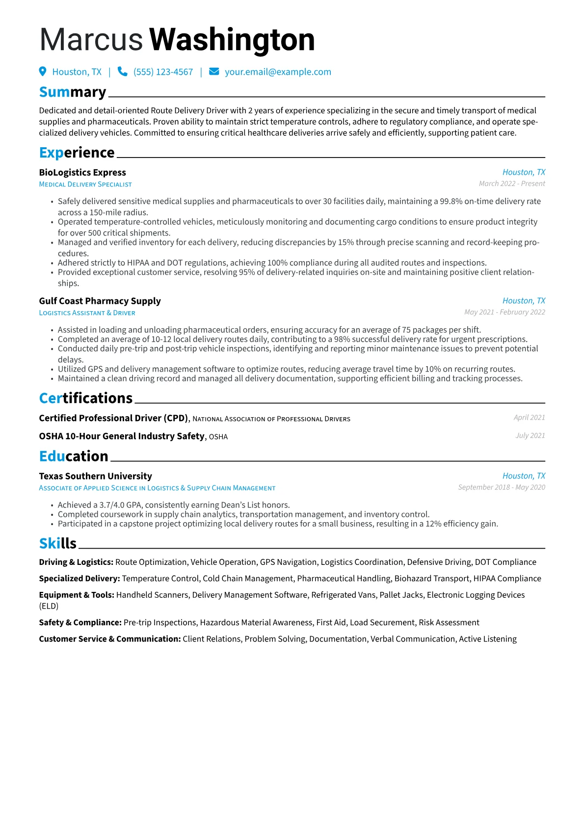 Route Delivery Driver version - Page 1