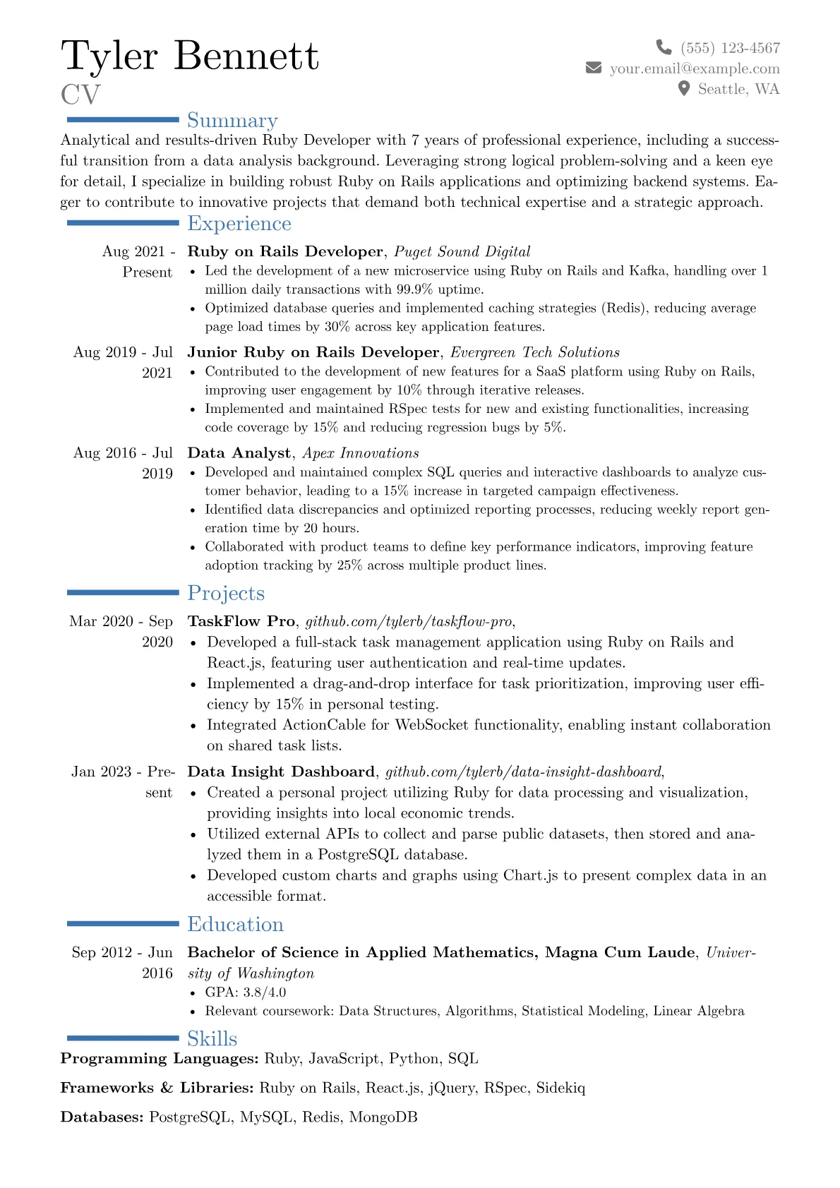 Career changer version - Page 1