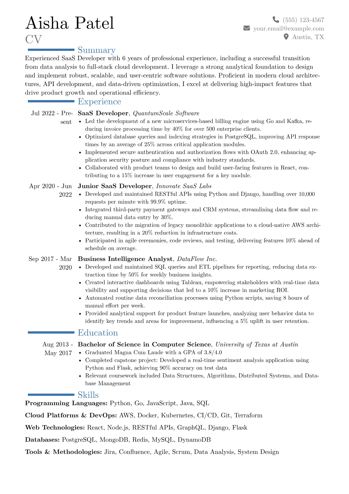 Career changer version - Page 1