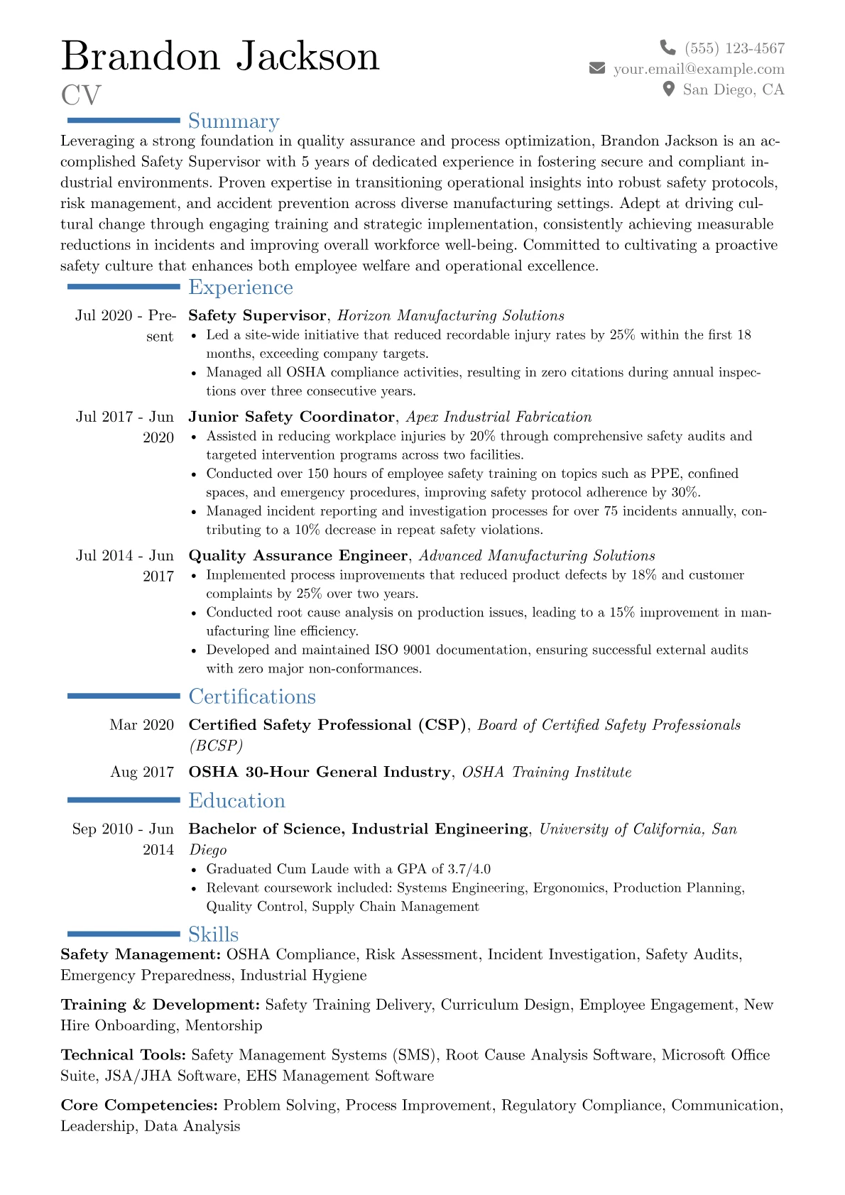 Career changer version - Page 1
