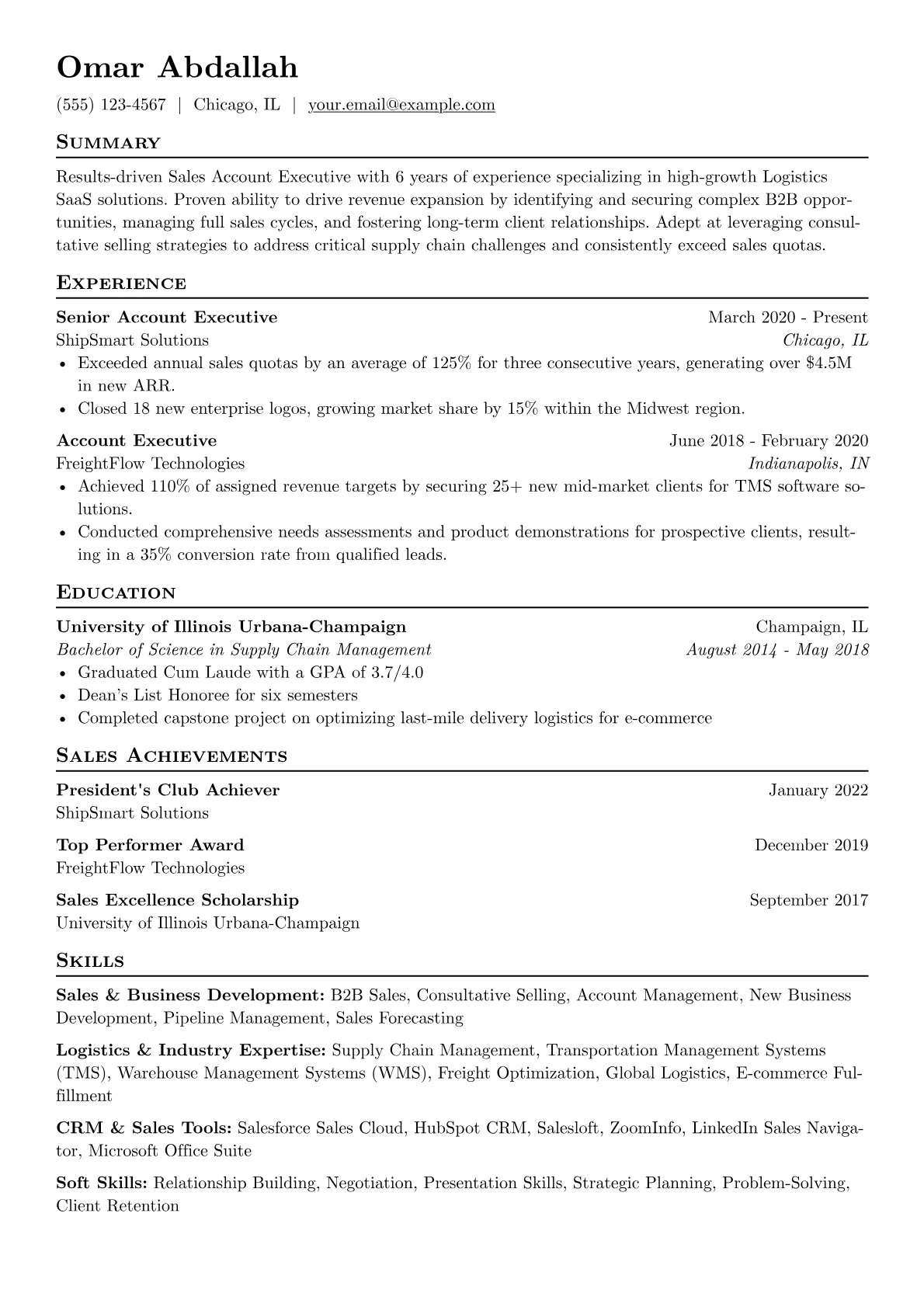 Mid-Level Sales version - Page 1