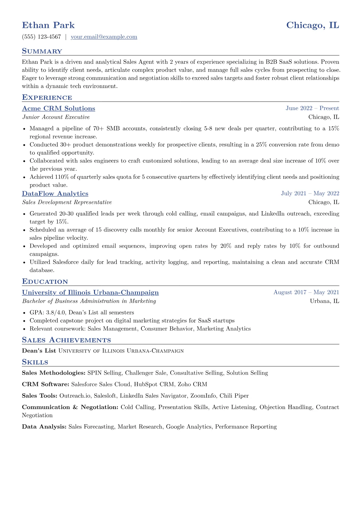 B2B SaaS Sales Agent version - Page 1