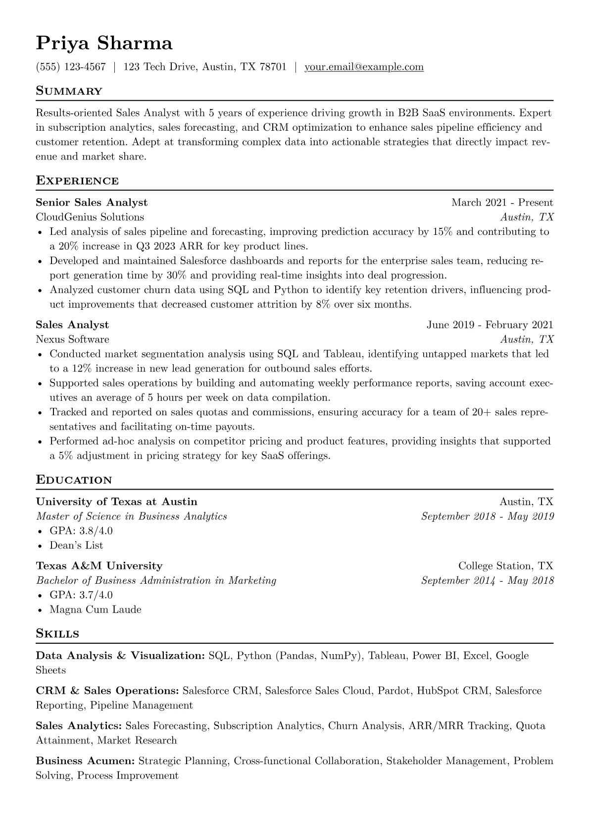 Data Analysis version - Page 1
