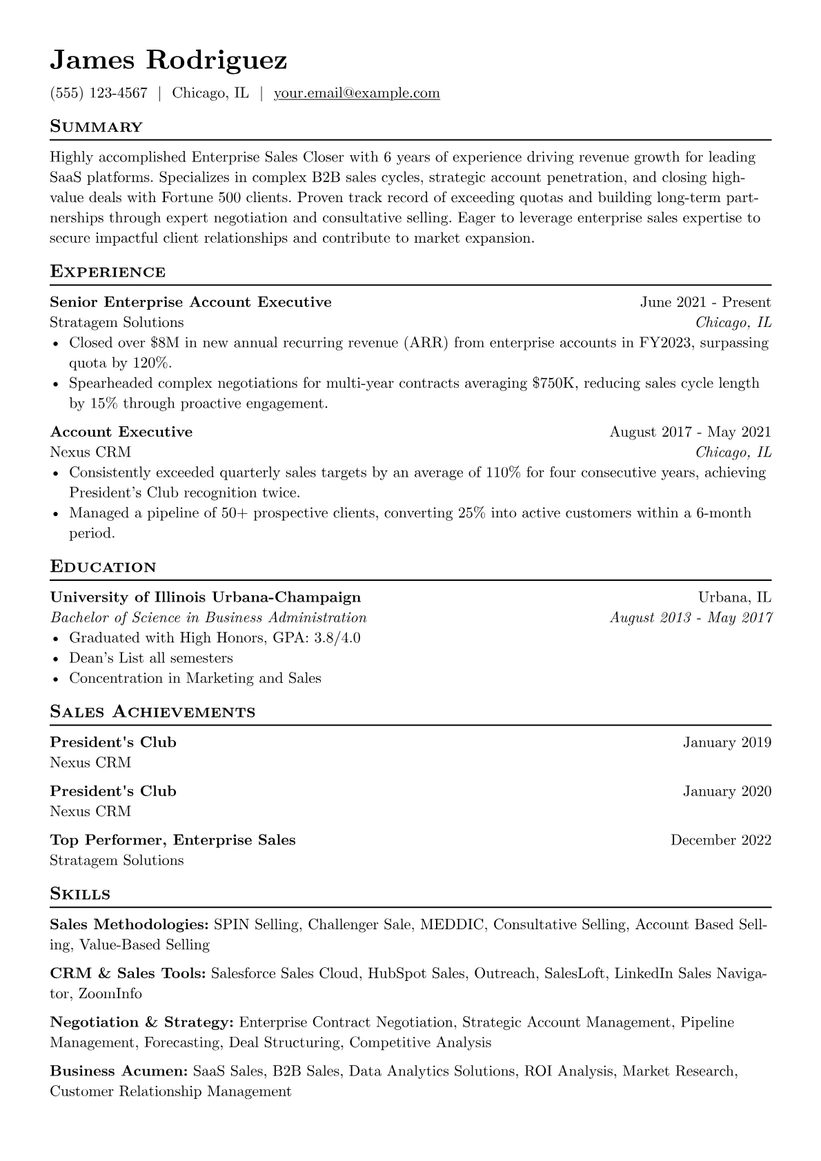 Enterprise SaaS Sales version - Page 1