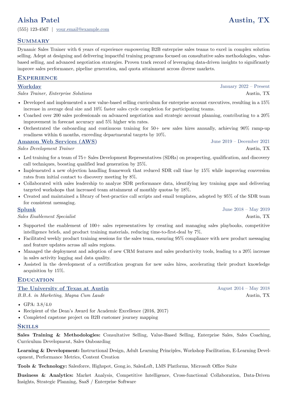 Sales Trainer version - Page 1