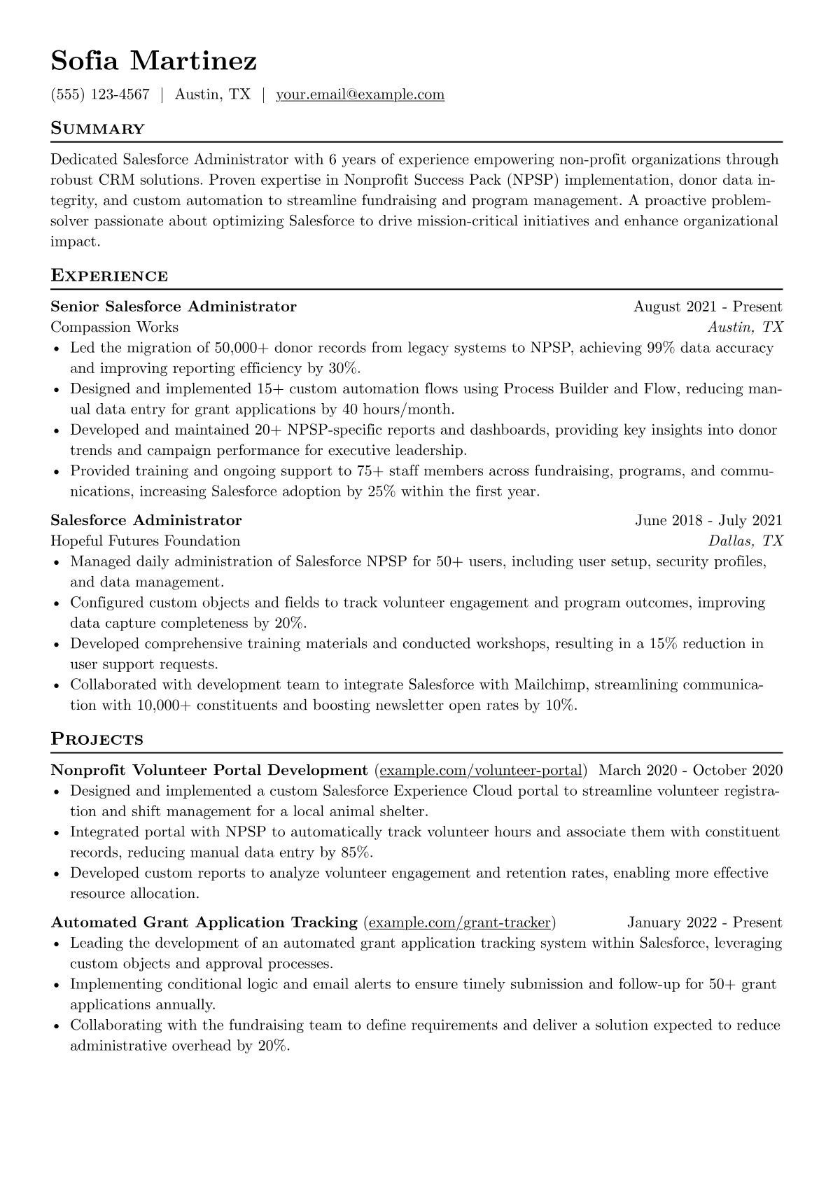 Salesforce version - Page 1