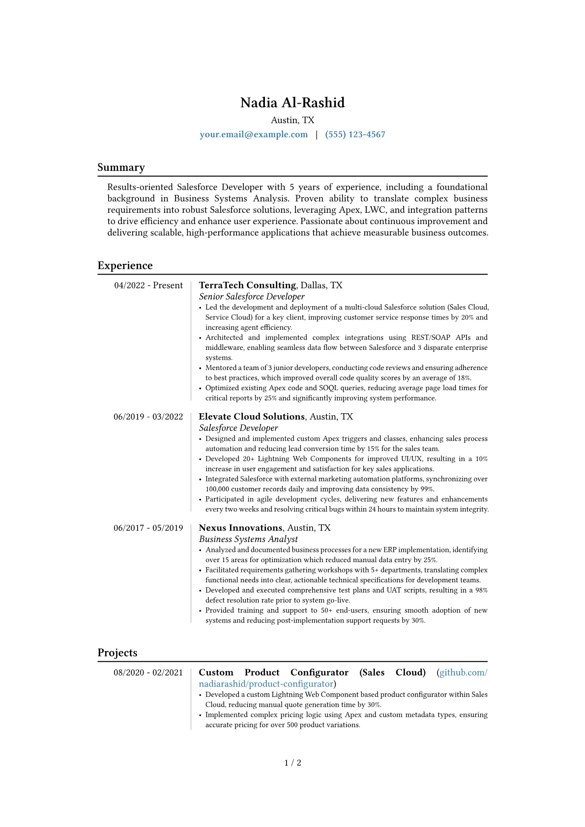 Career changer version - Page 1