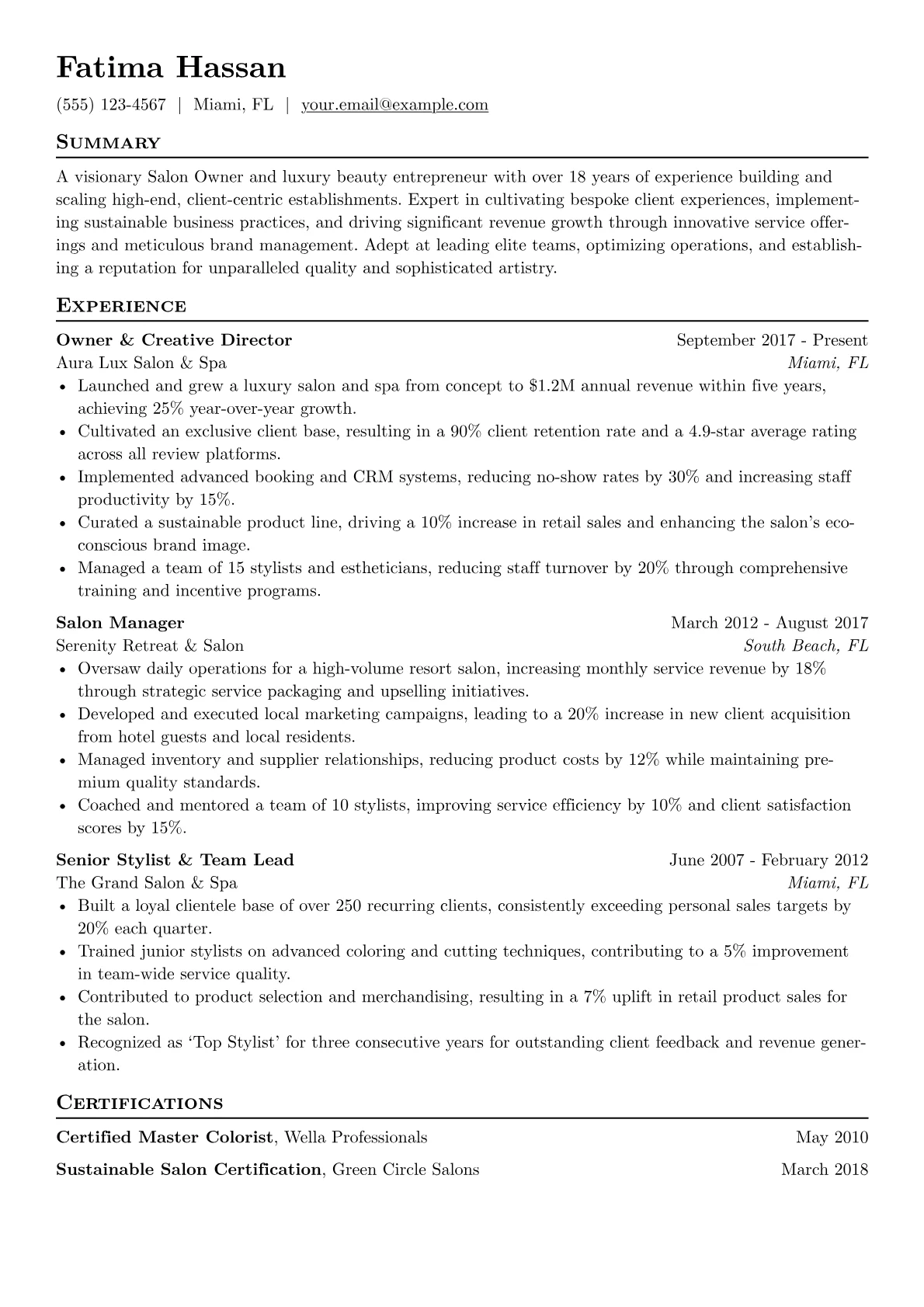 Luxury & Sustainable version - Page 1