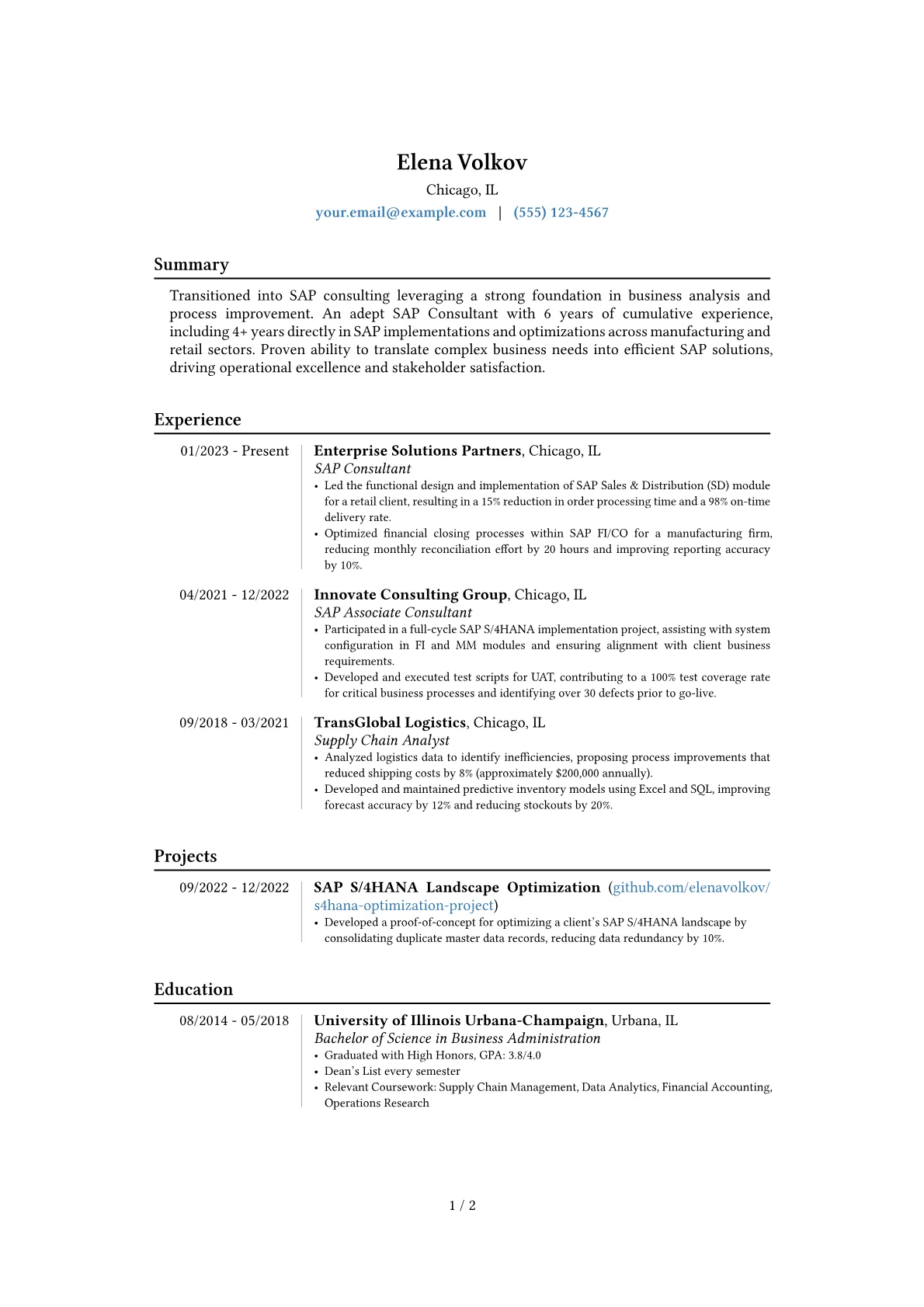 Career changer version - Page 1