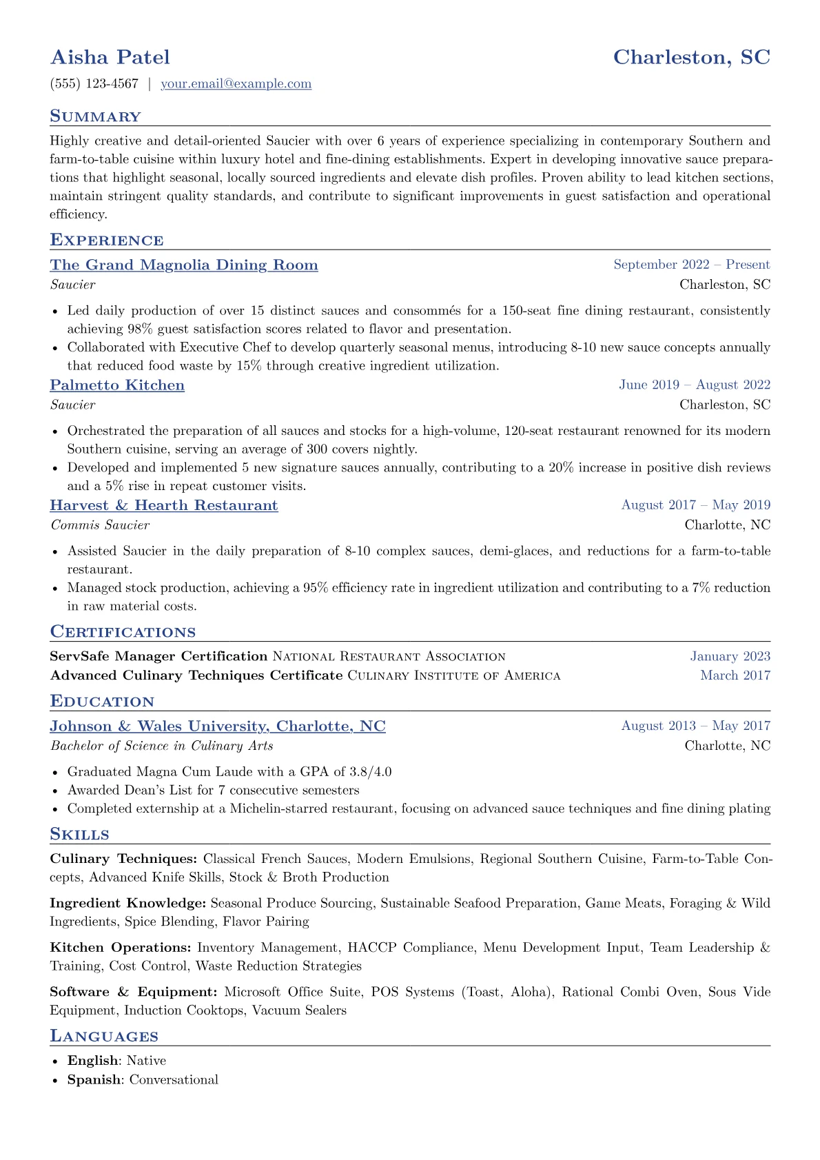 Saucier version - Page 1