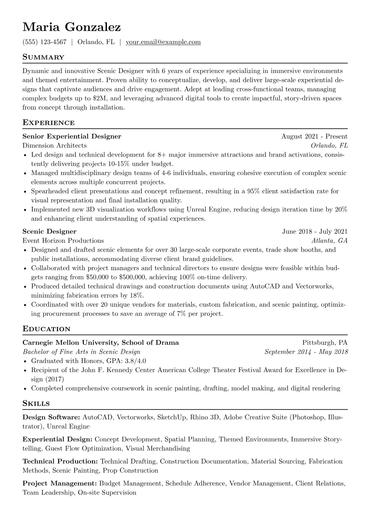 Scenic Designer version - Page 1