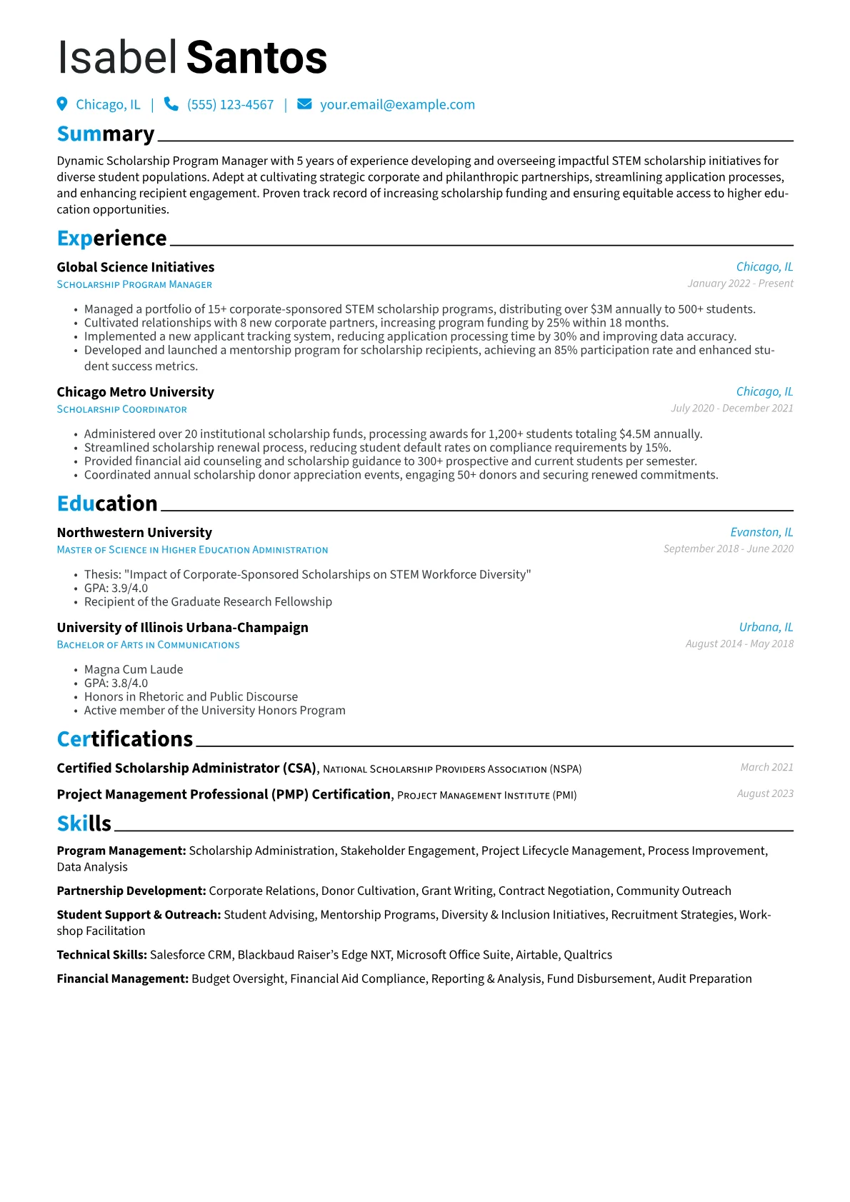 Scholarship Specialist version - Page 1