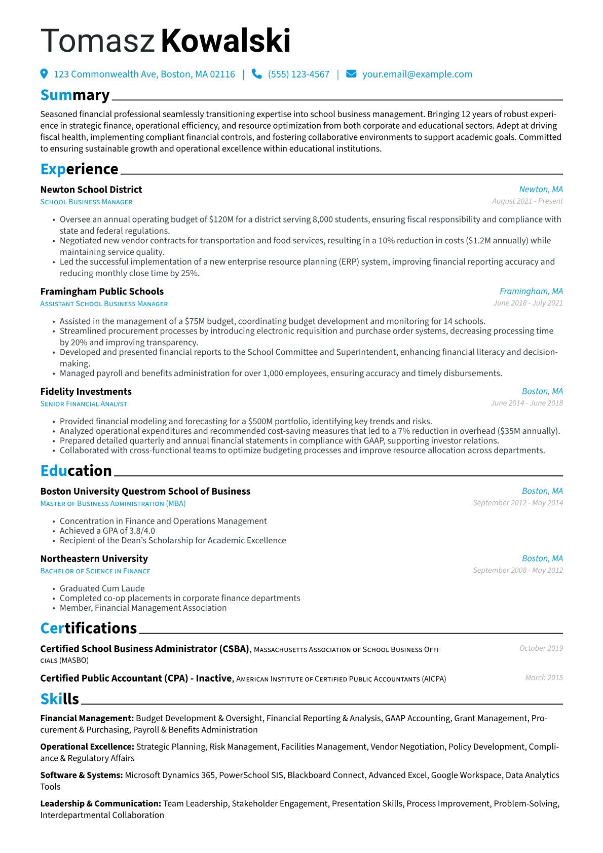 Career changer version - Page 1