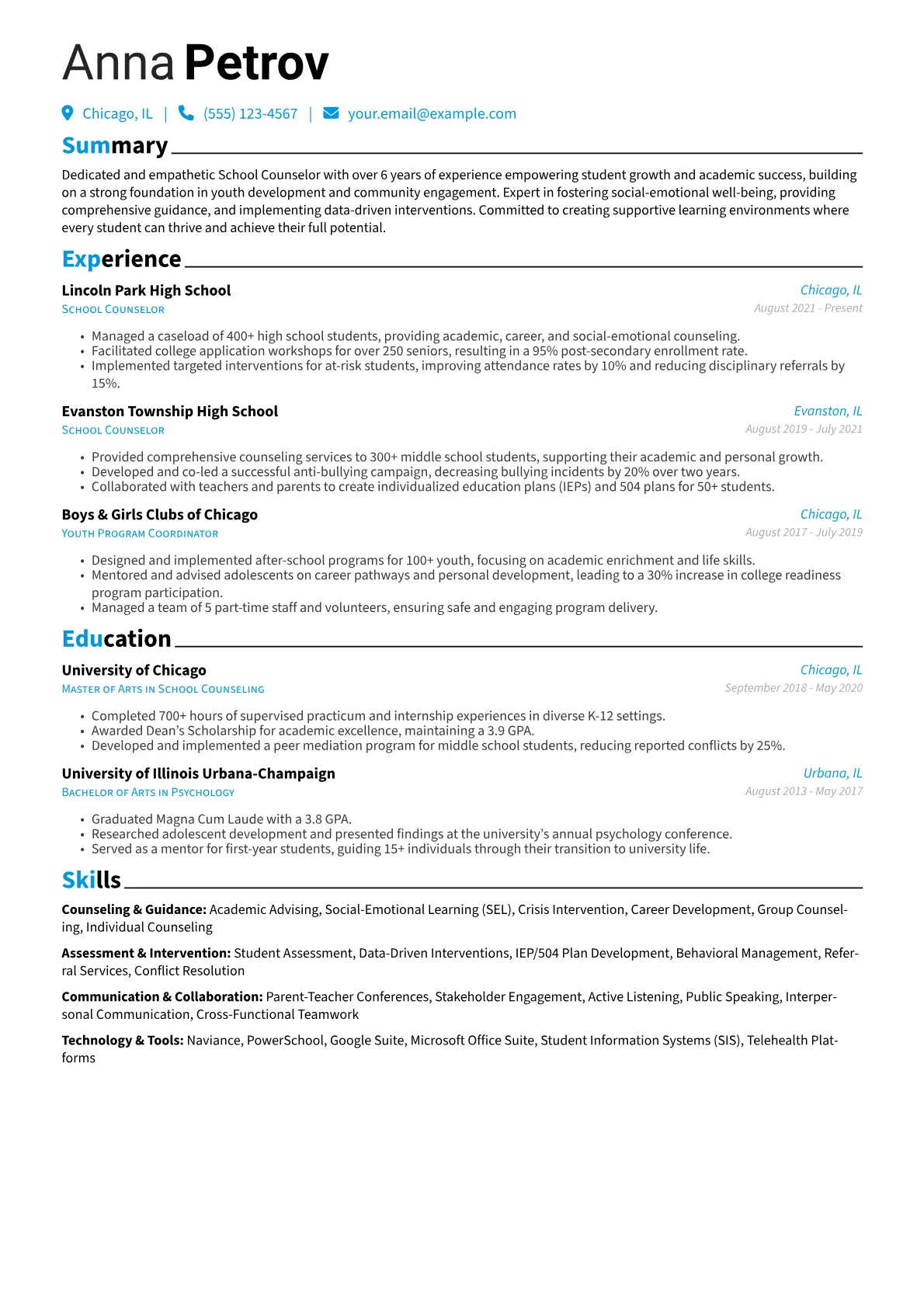 Career changer version - Page 1