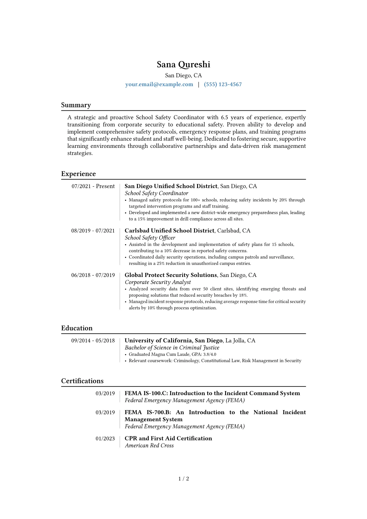 Career changer version - Page 1