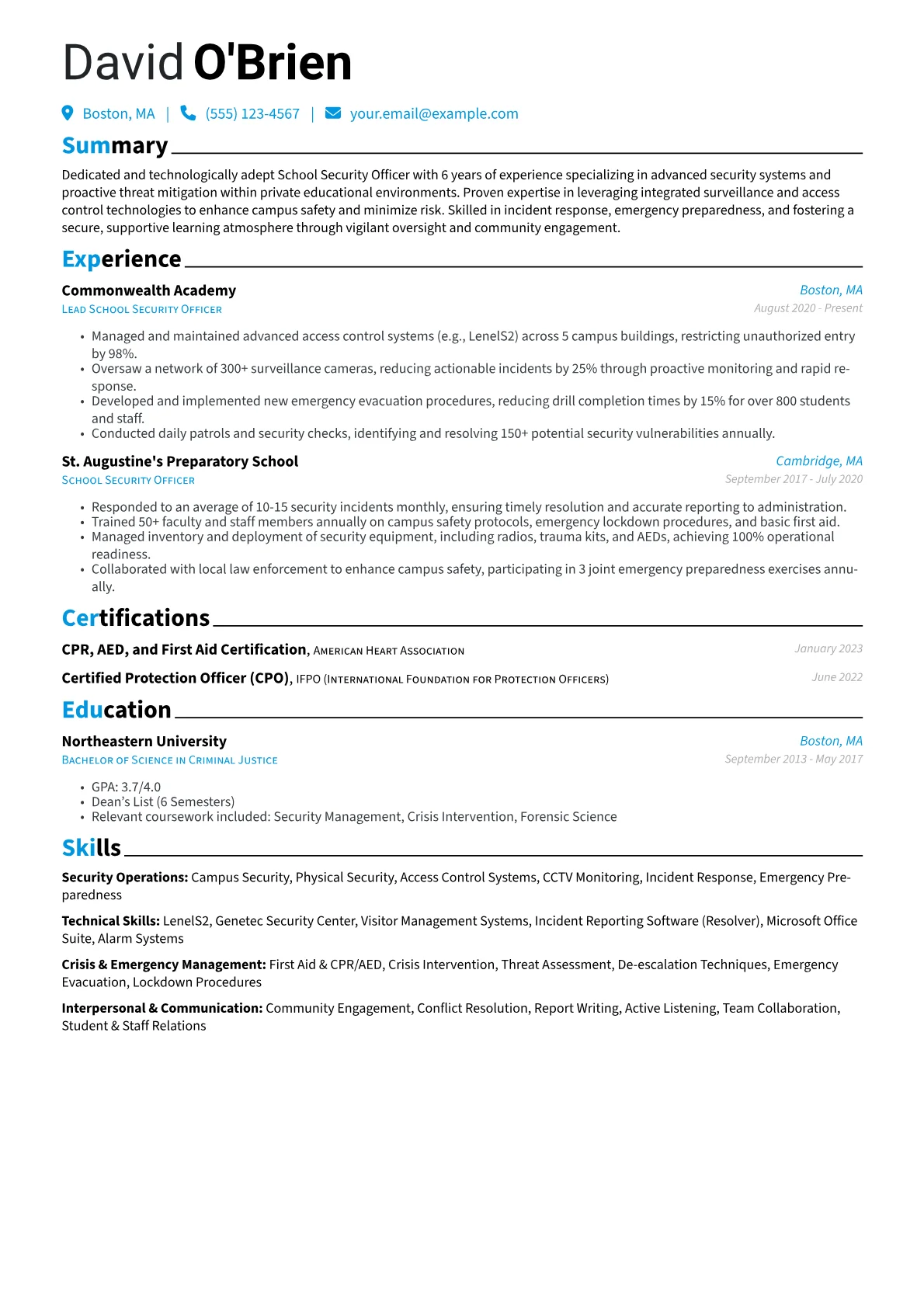 School Security version - Page 1