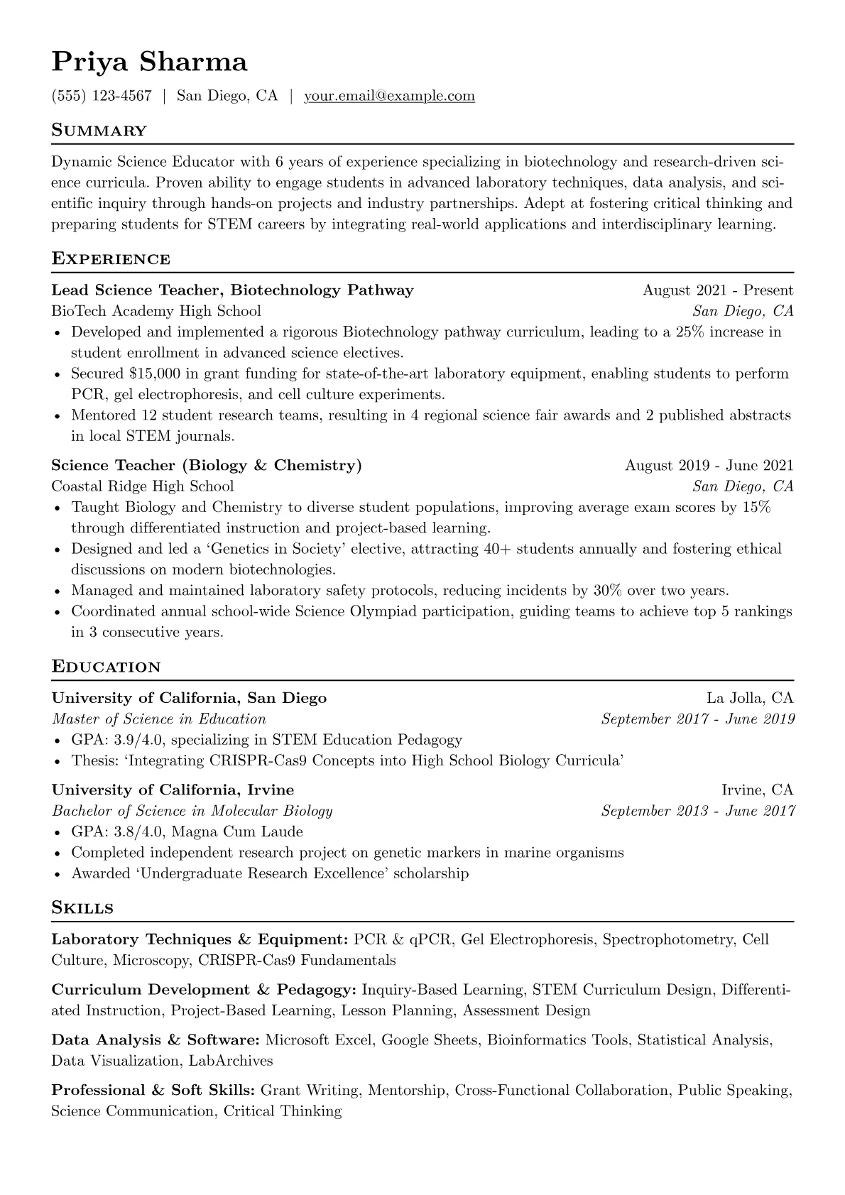 Biotech-Focused version - Page 1