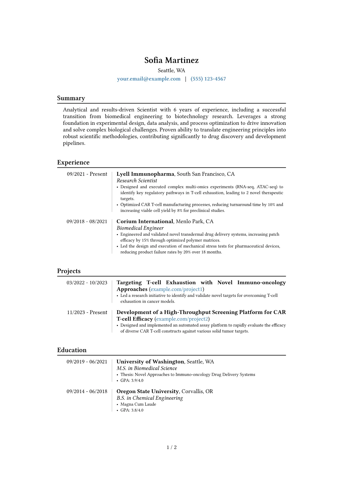 Career changer version - Page 1
