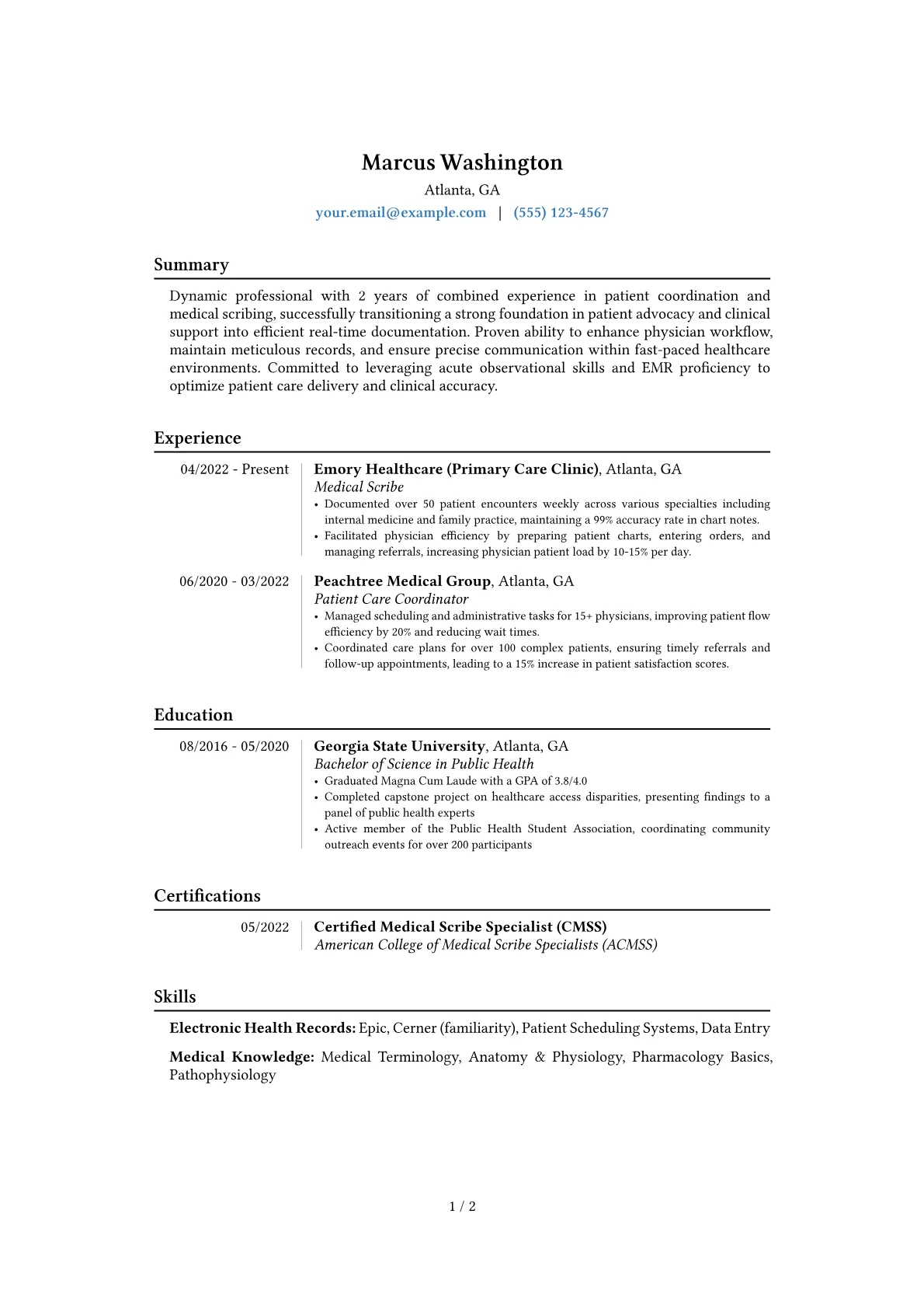 Career changer version - Page 1