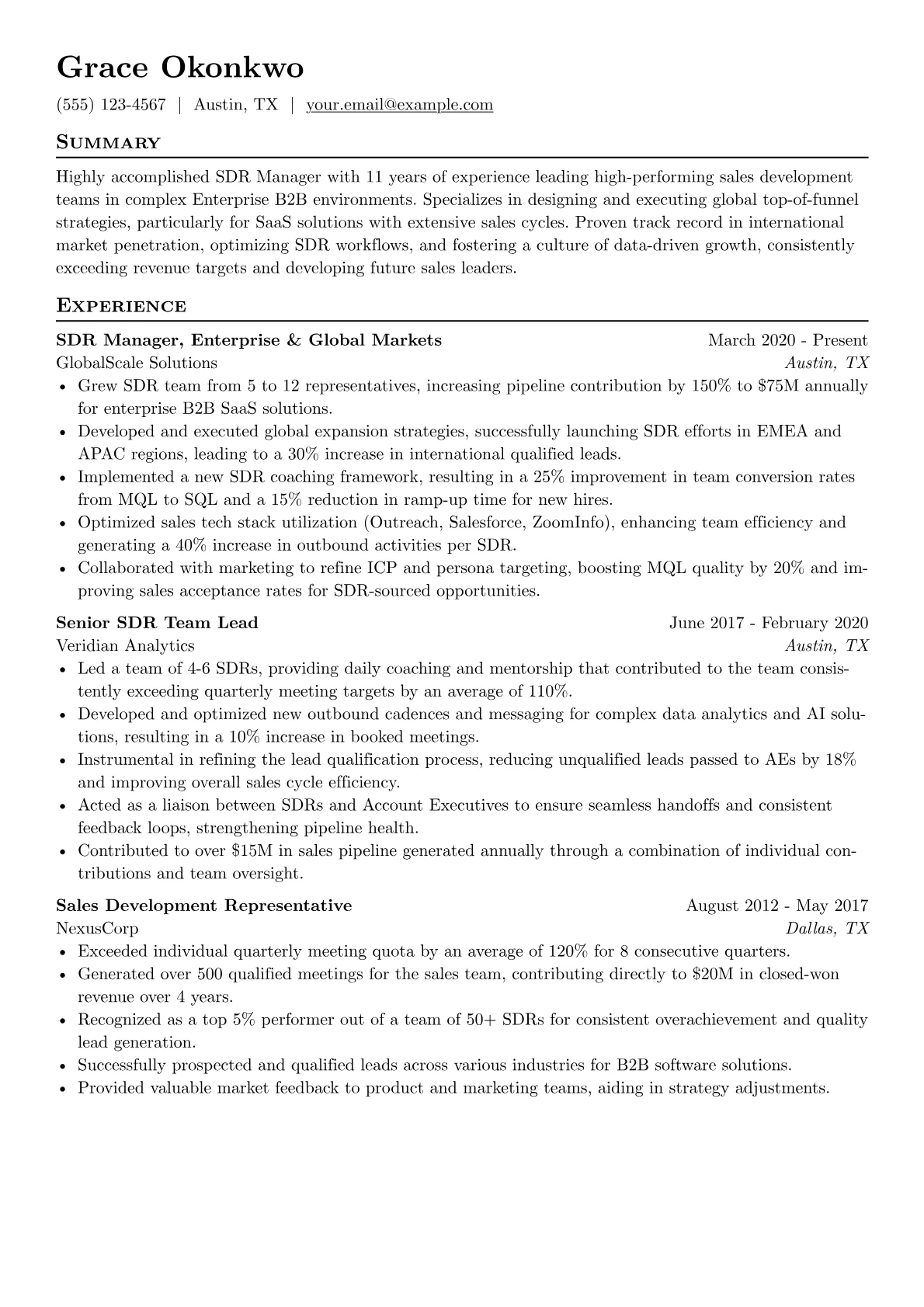 SDR Manager version - Page 1