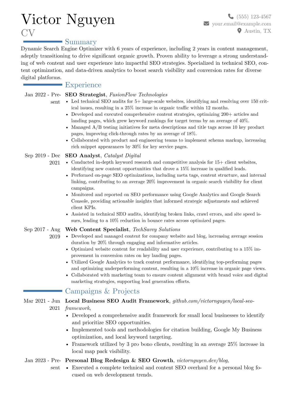 Career changer version - Page 1