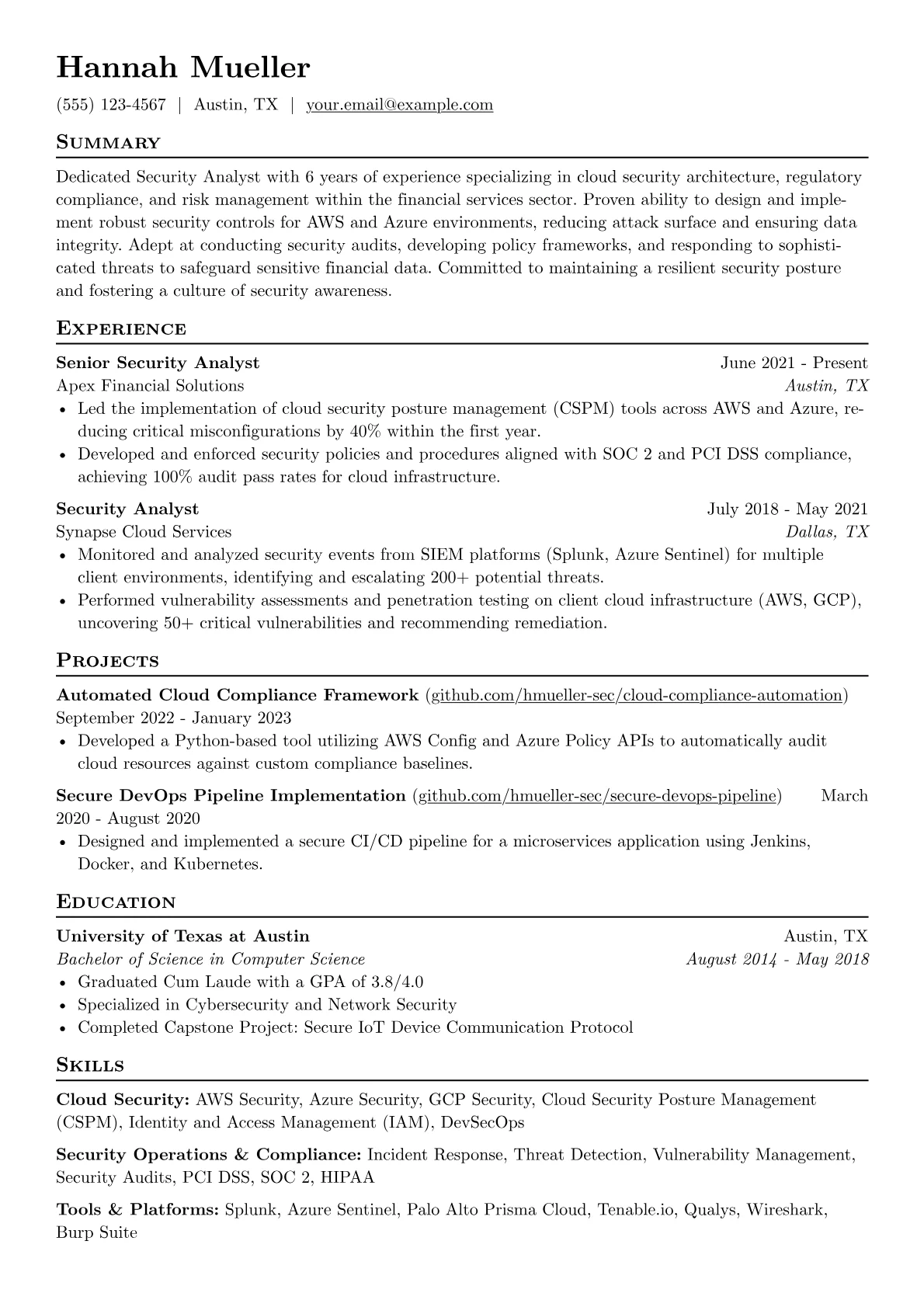 Security Analyst version - Page 1