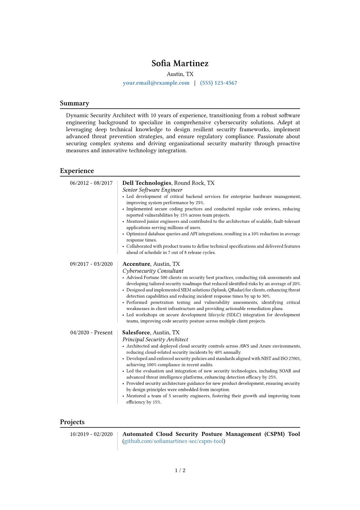 Career changer version - Page 1