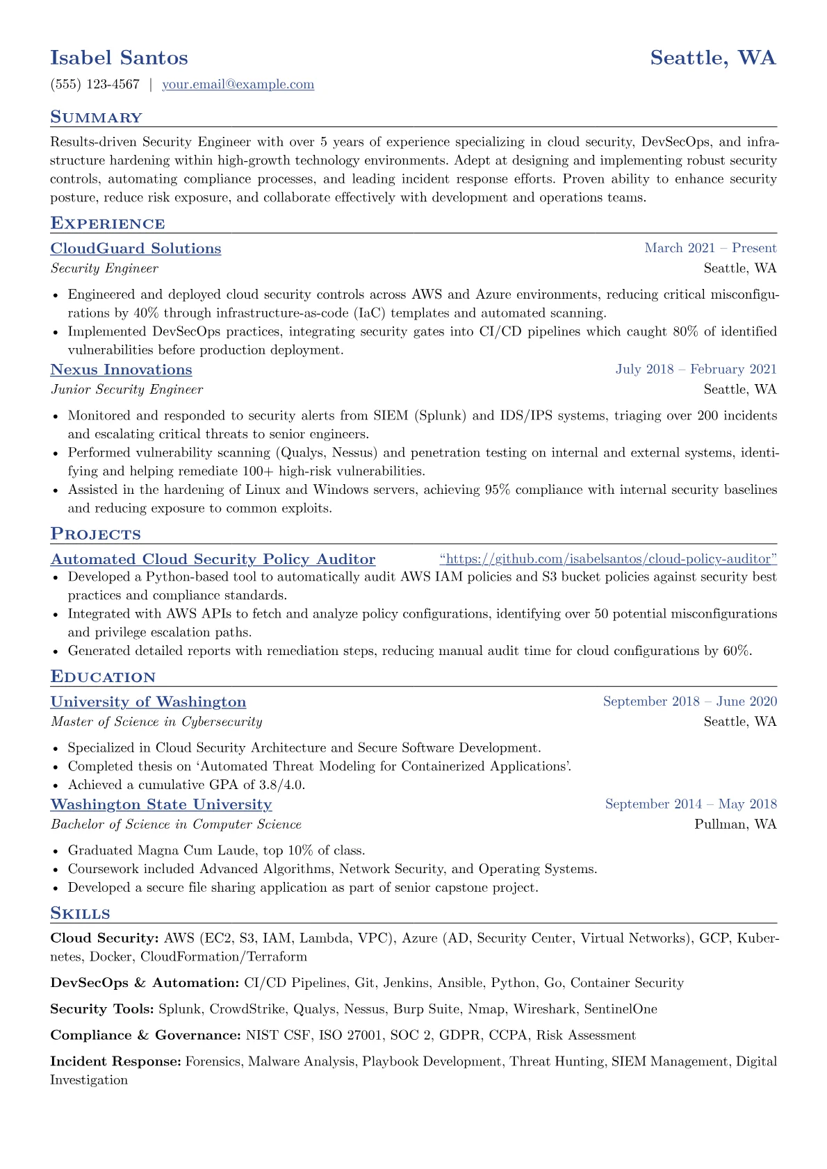 Cloud & DevSecOps Focused version - Page 1