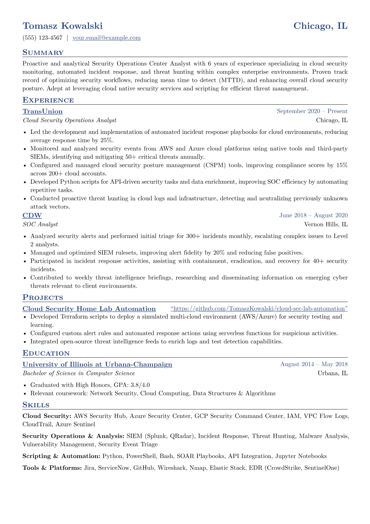 Security Operations version - Page 1