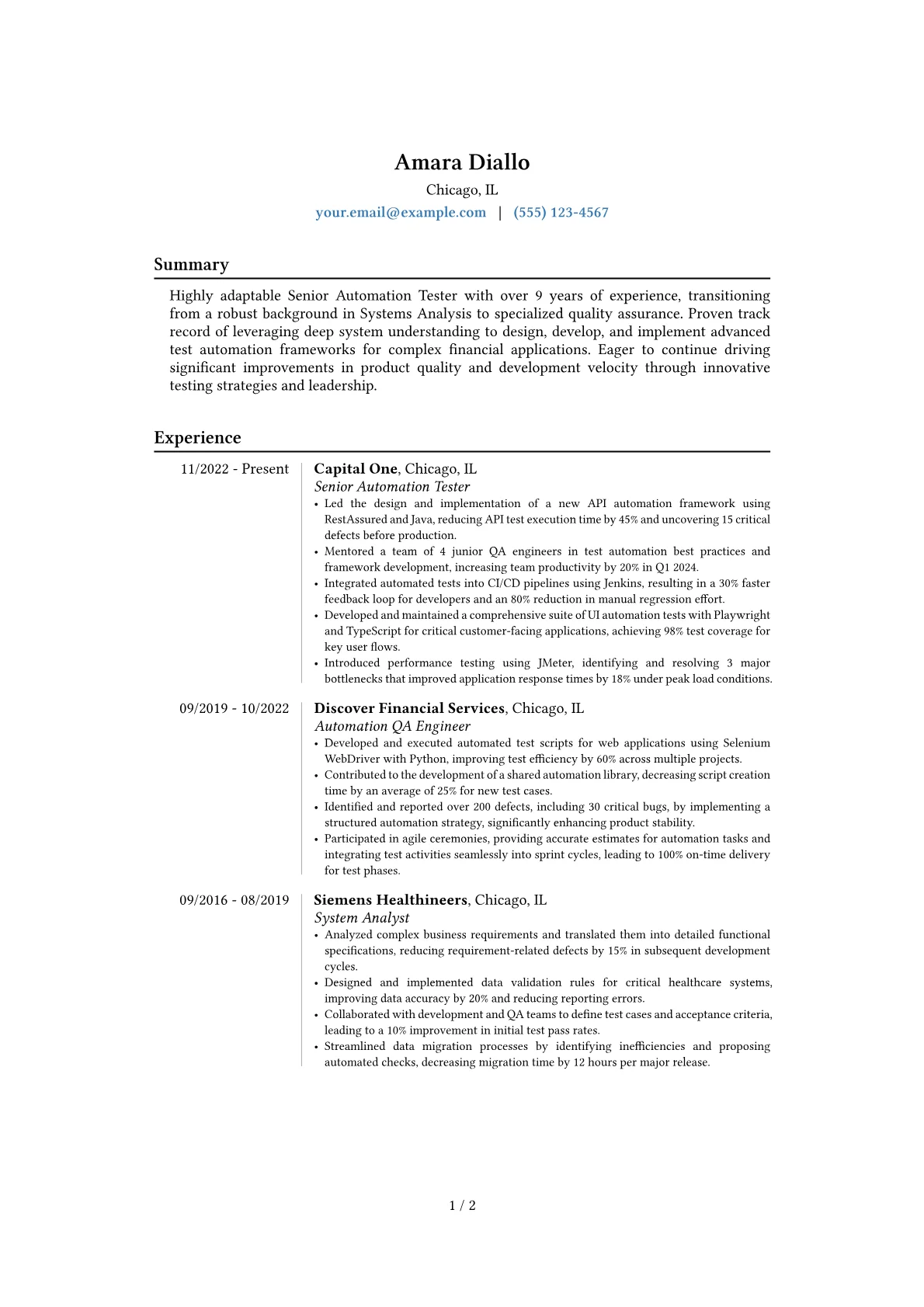 Career changer version - Page 1
