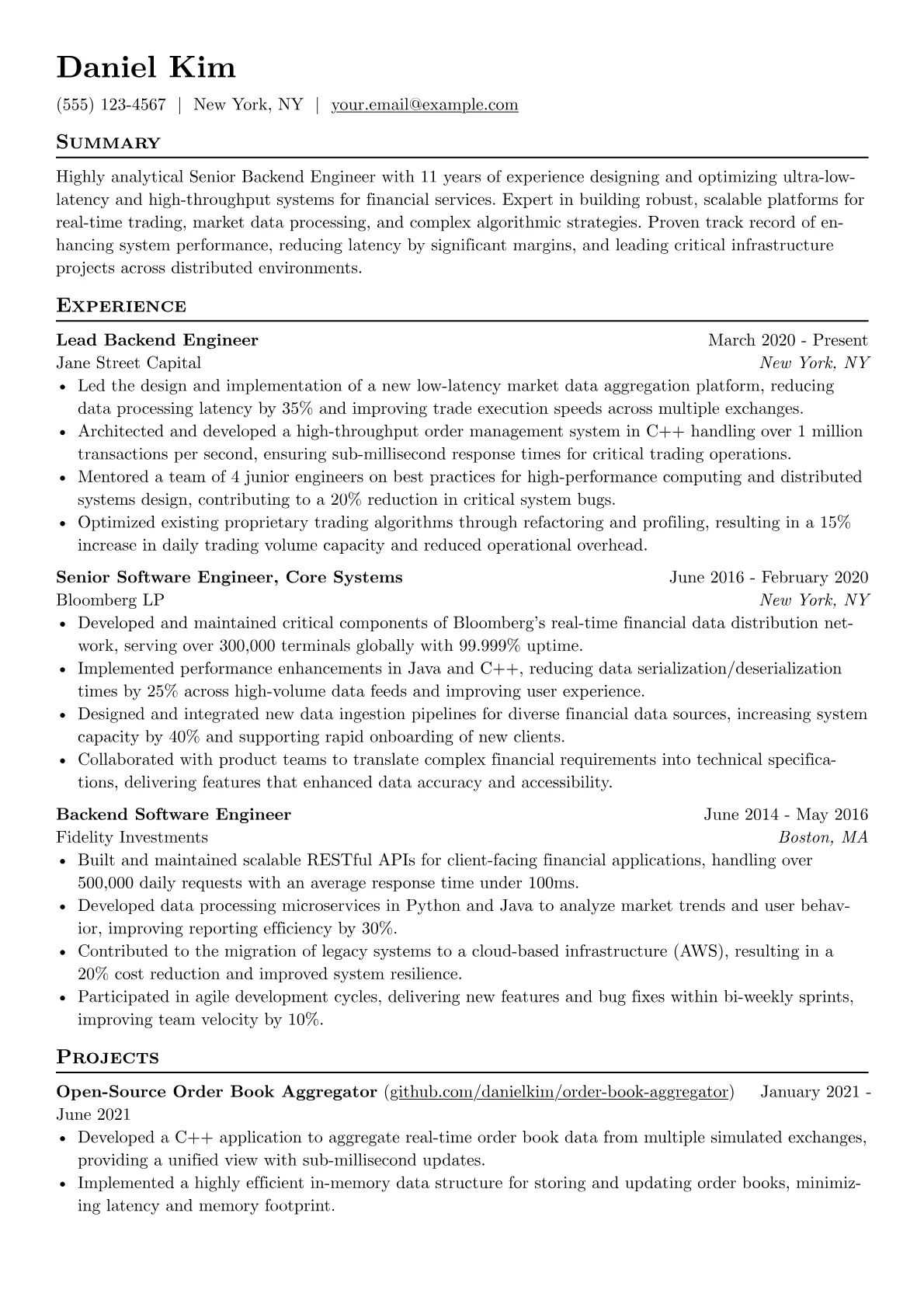 FinTech Low-Latency version - Page 1