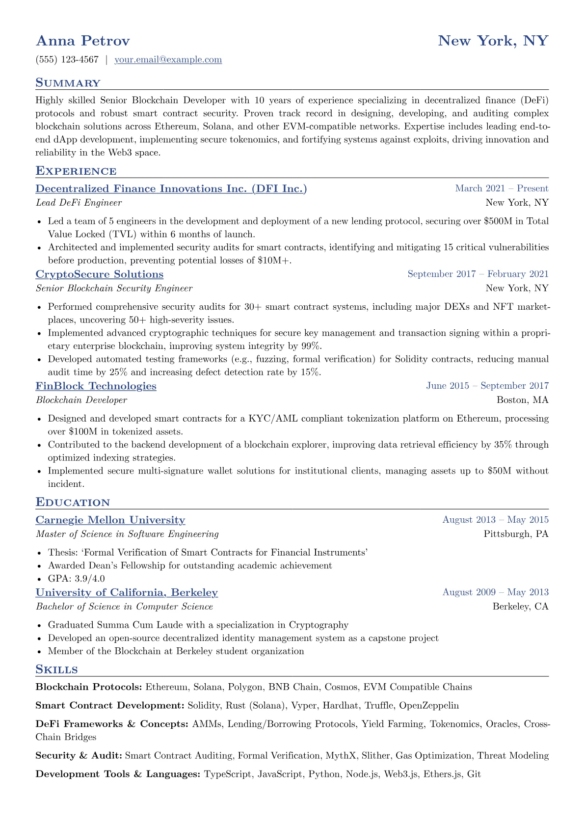Blockchain Protocols version - Page 1